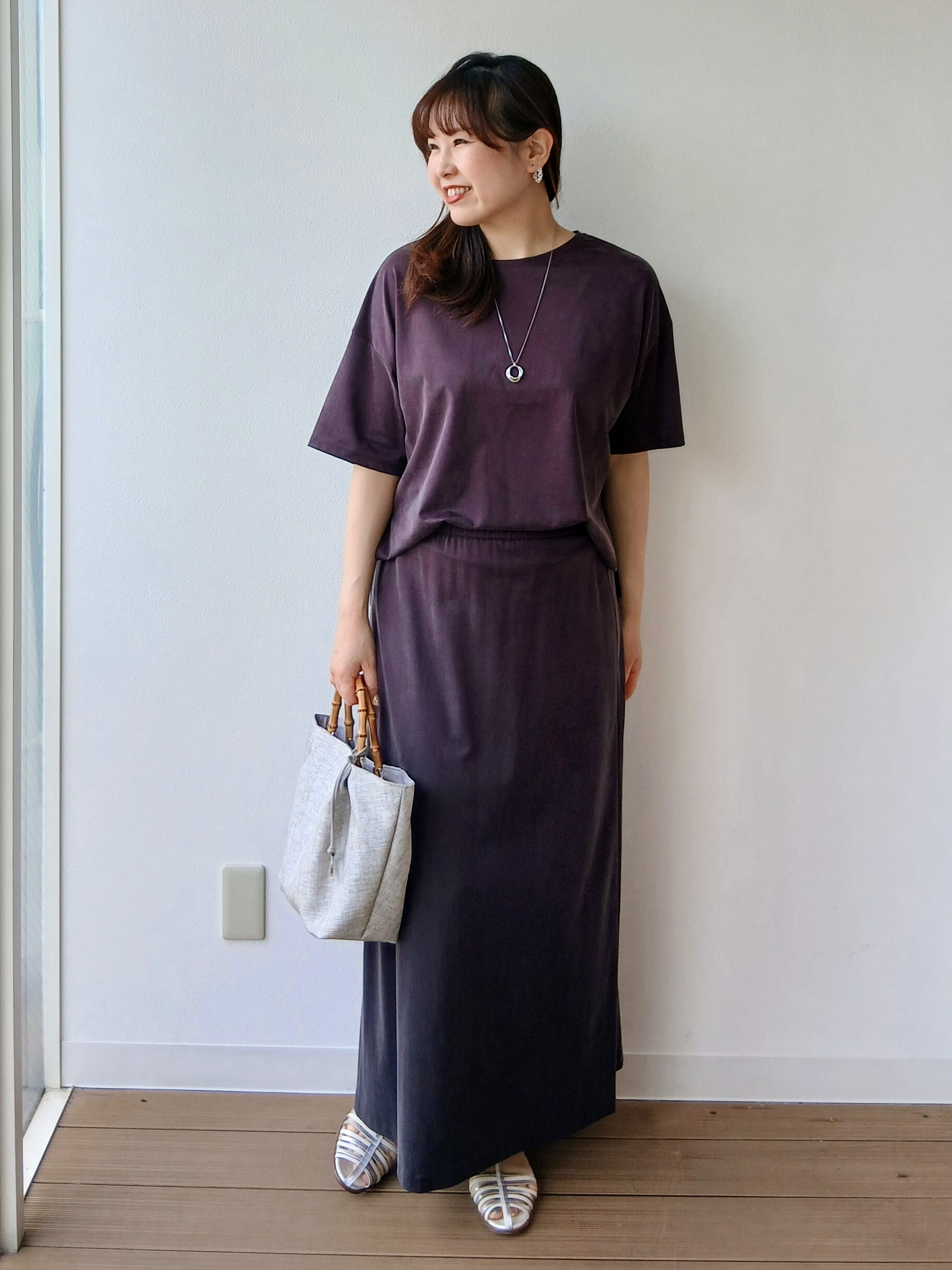 なみきさんの「UNTITLED｜【セットアップ可/接触冷感】ヴィンテージライクプルオーバー」を使ったコーディネート