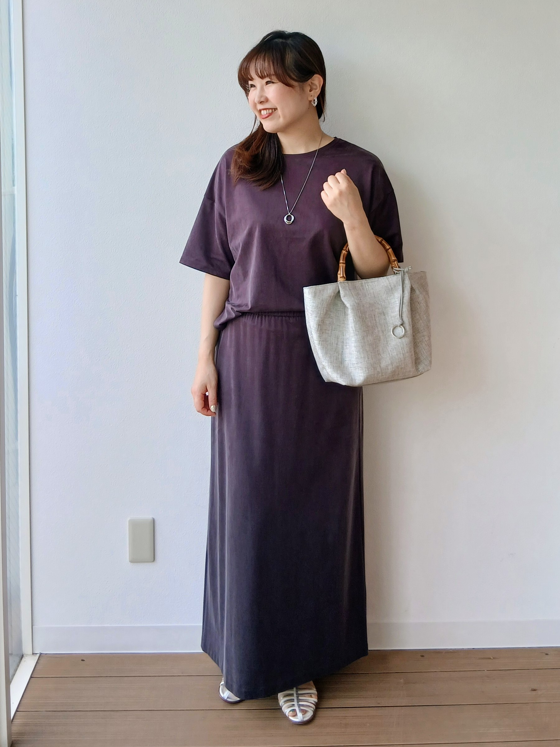 なみきさんの「UNTITLED｜【セットアップ可/接触冷感】ヴィンテージライクプルオーバー」を使ったコーディネート