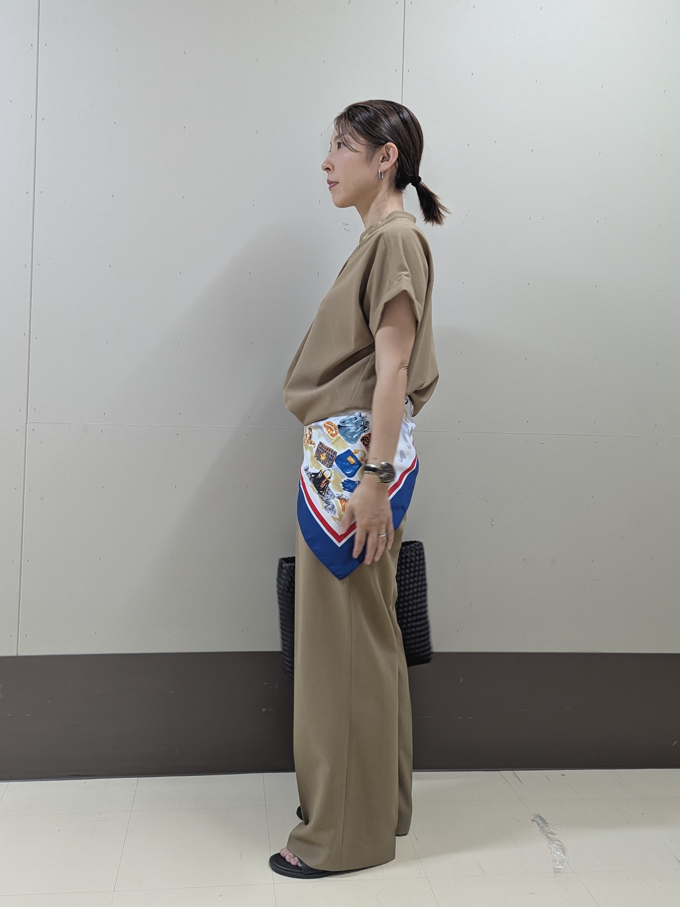 sachiさんの「UNTITLED｜【セットアップ可/通気性/UVカット】エアリークールブラウス」を使ったコーディネート