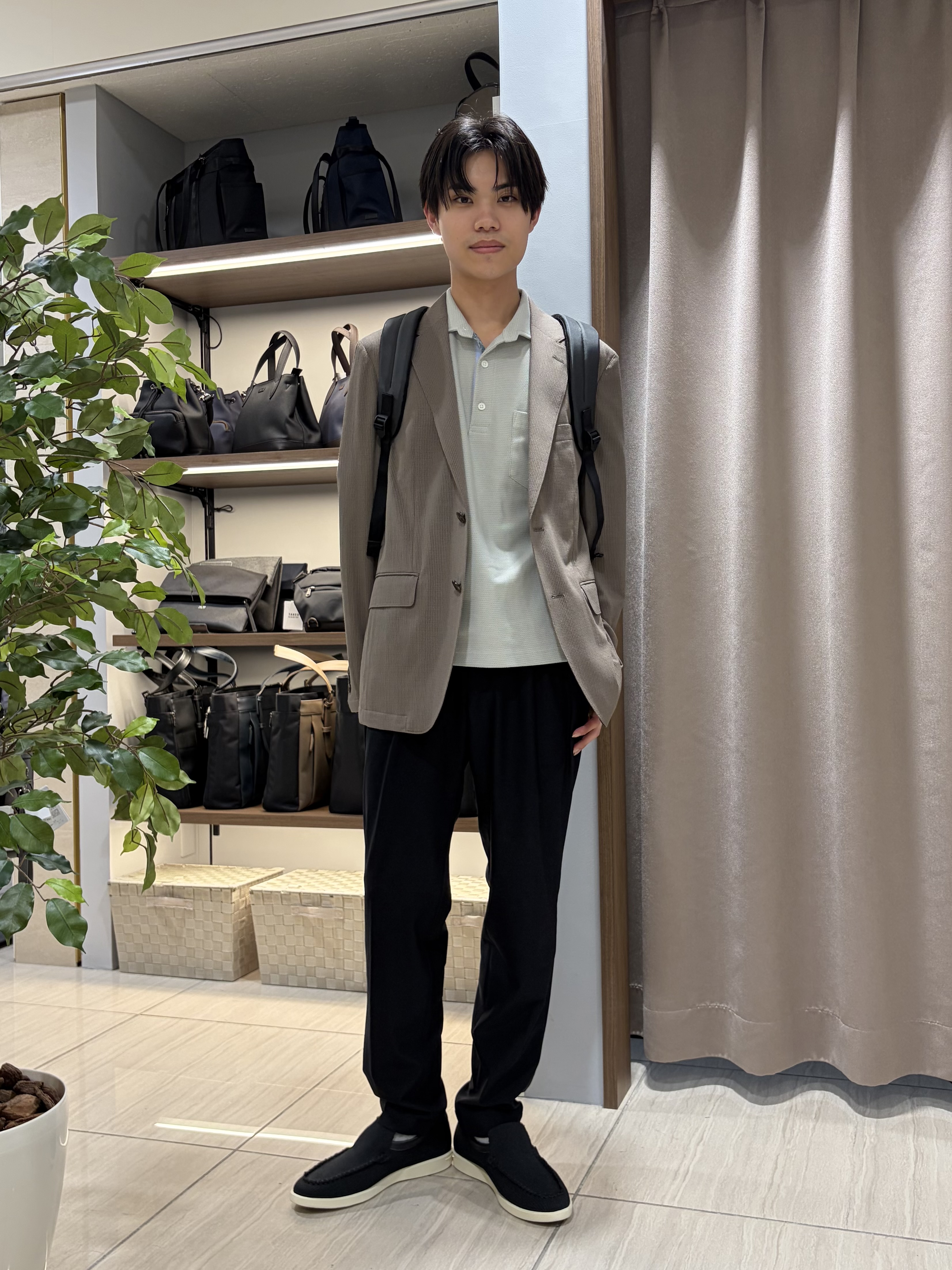 hiroさんの「TAKEO KIKUCHI｜【Begin5月号掲載/通気性】トリコットサッカー ジャケット」を使ったコーディネート