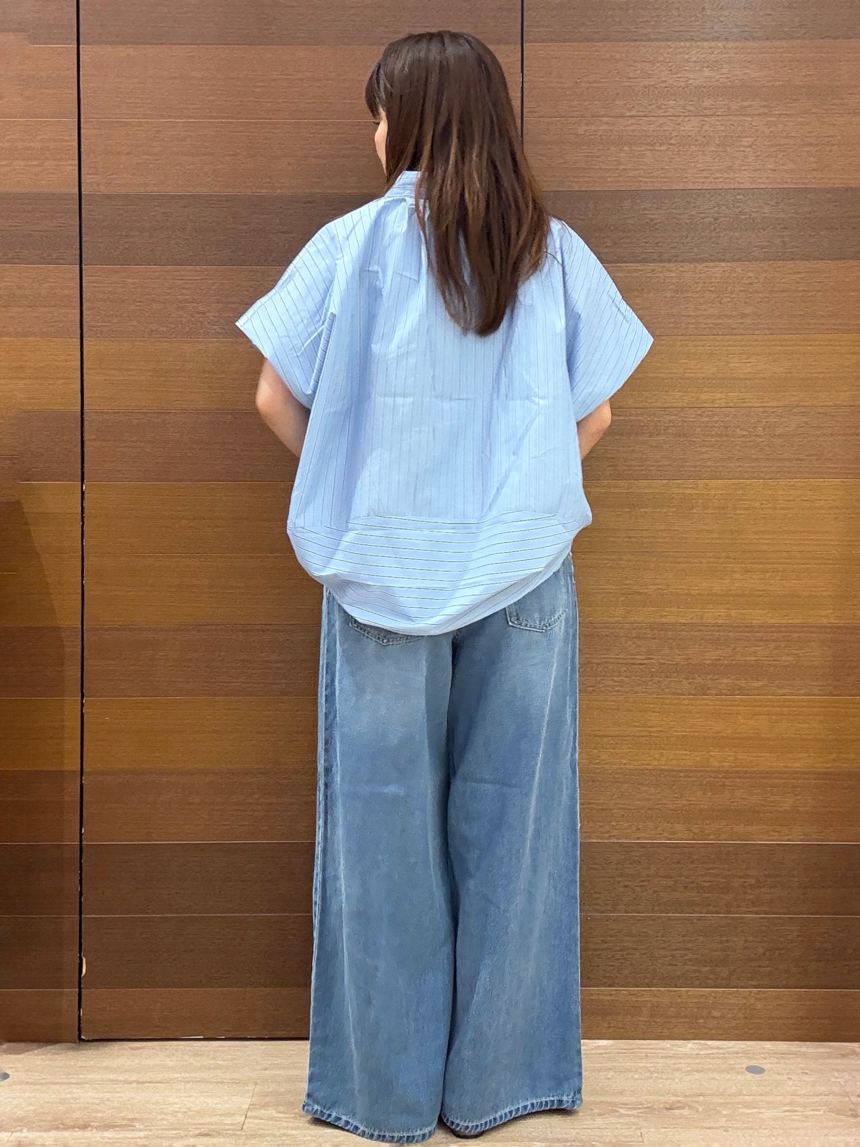 maichiさんの「OPAQUE.CLIP｜タックニュアンスフォルムシャツ【洗濯機OK】」を使ったコーディネート