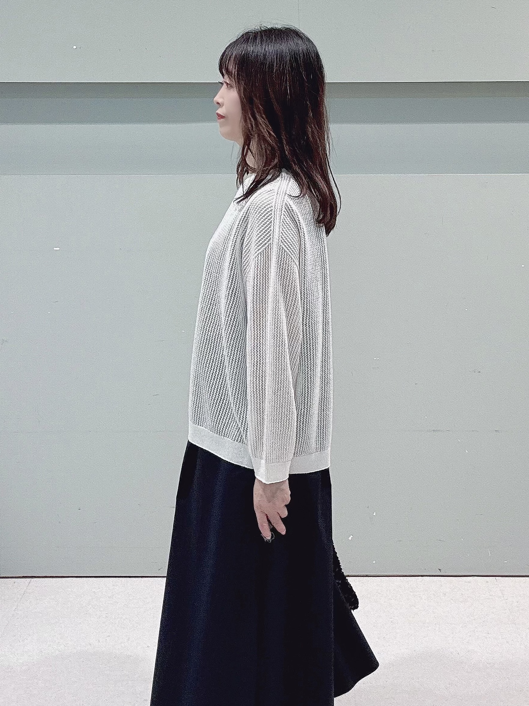 makiさんの「UNTITLED｜【接触冷感/UVカット/吸水速乾】Aラインロングワンピース」を使ったコーディネート