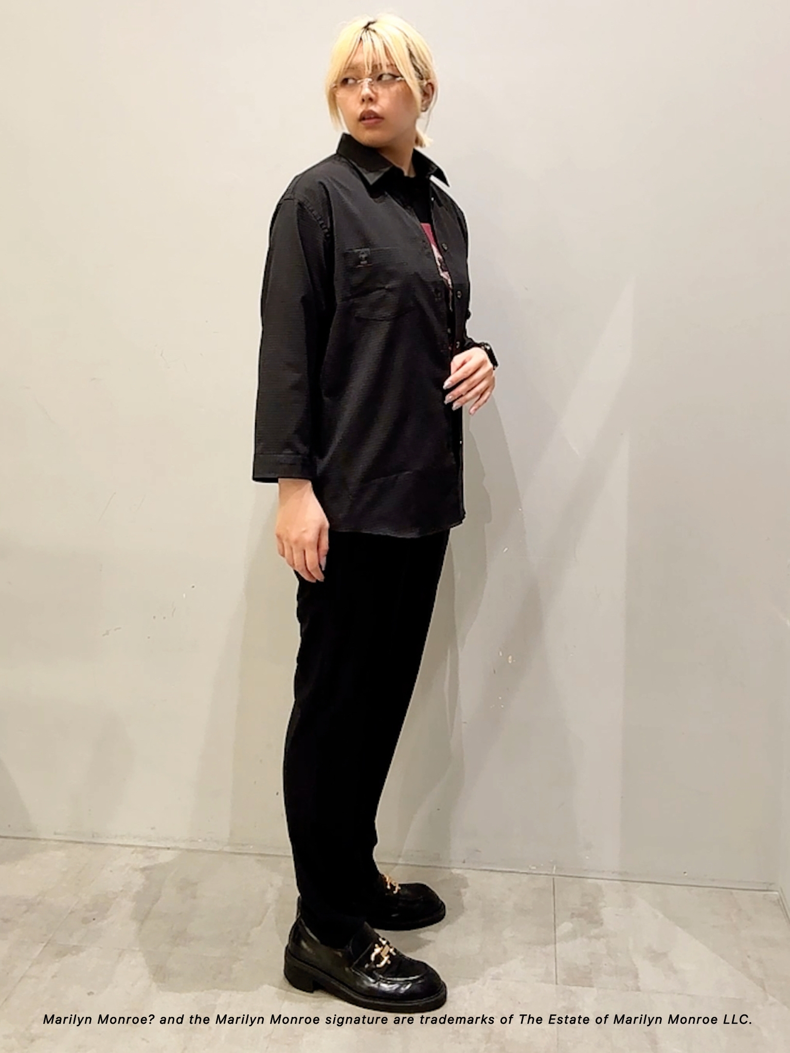 ユウナさんの「TAKEO KIKUCHI｜【別注】マリリン・モンロー/フォトTシャツ」を使ったコーディネート