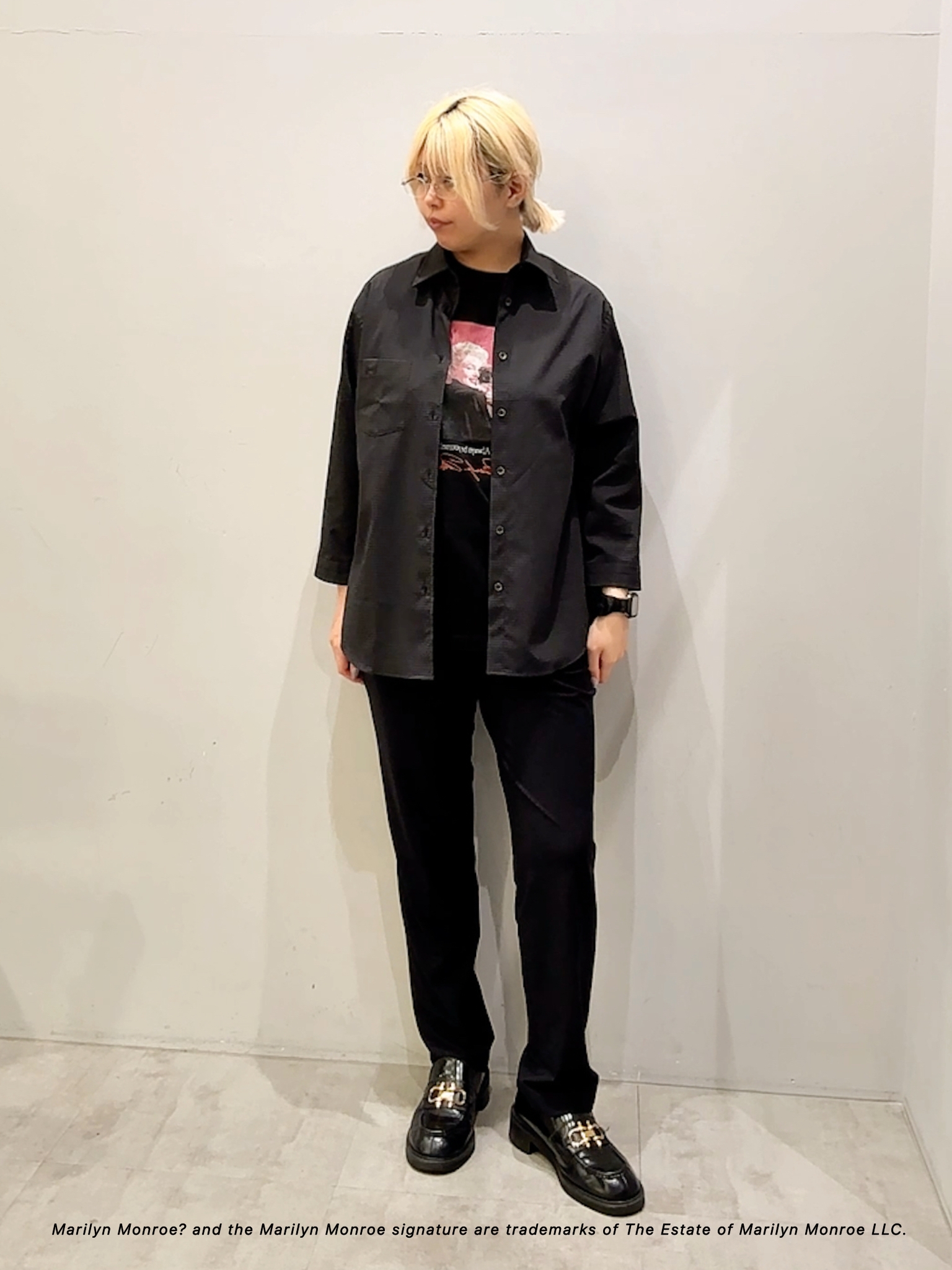 ユウナさんの「TAKEO KIKUCHI｜【別注】マリリン・モンロー/フォトTシャツ」を使ったコーディネート