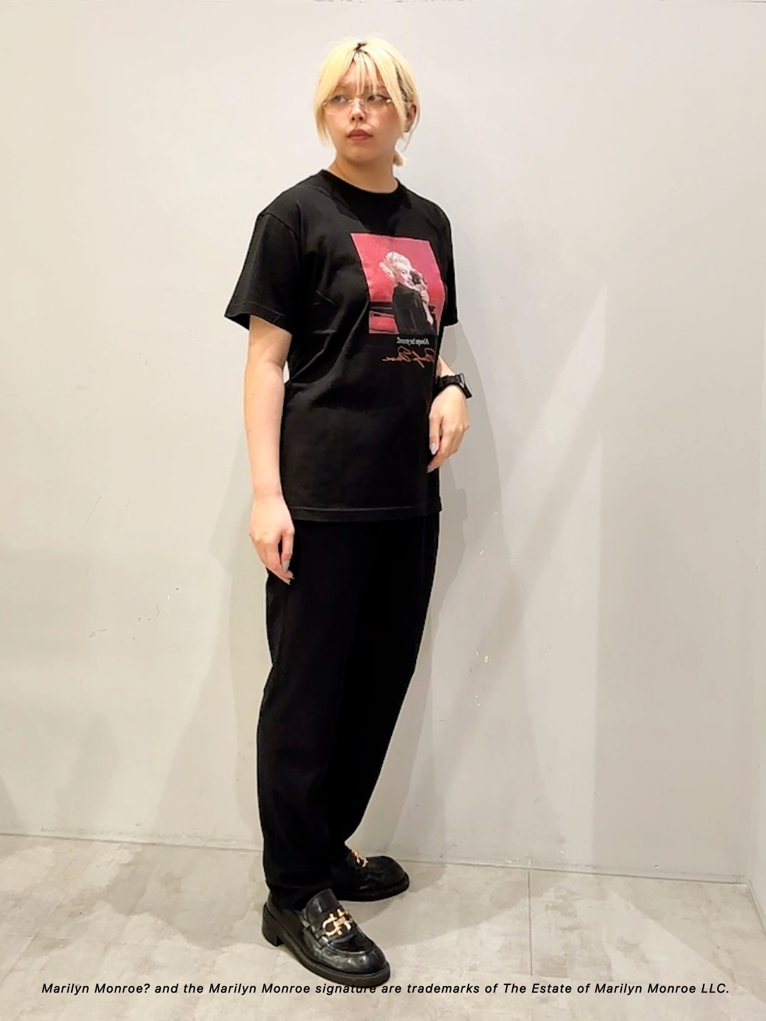 ユウナさんの「TAKEO KIKUCHI｜【別注】マリリン・モンロー/フォトTシャツ」を使ったコーディネート