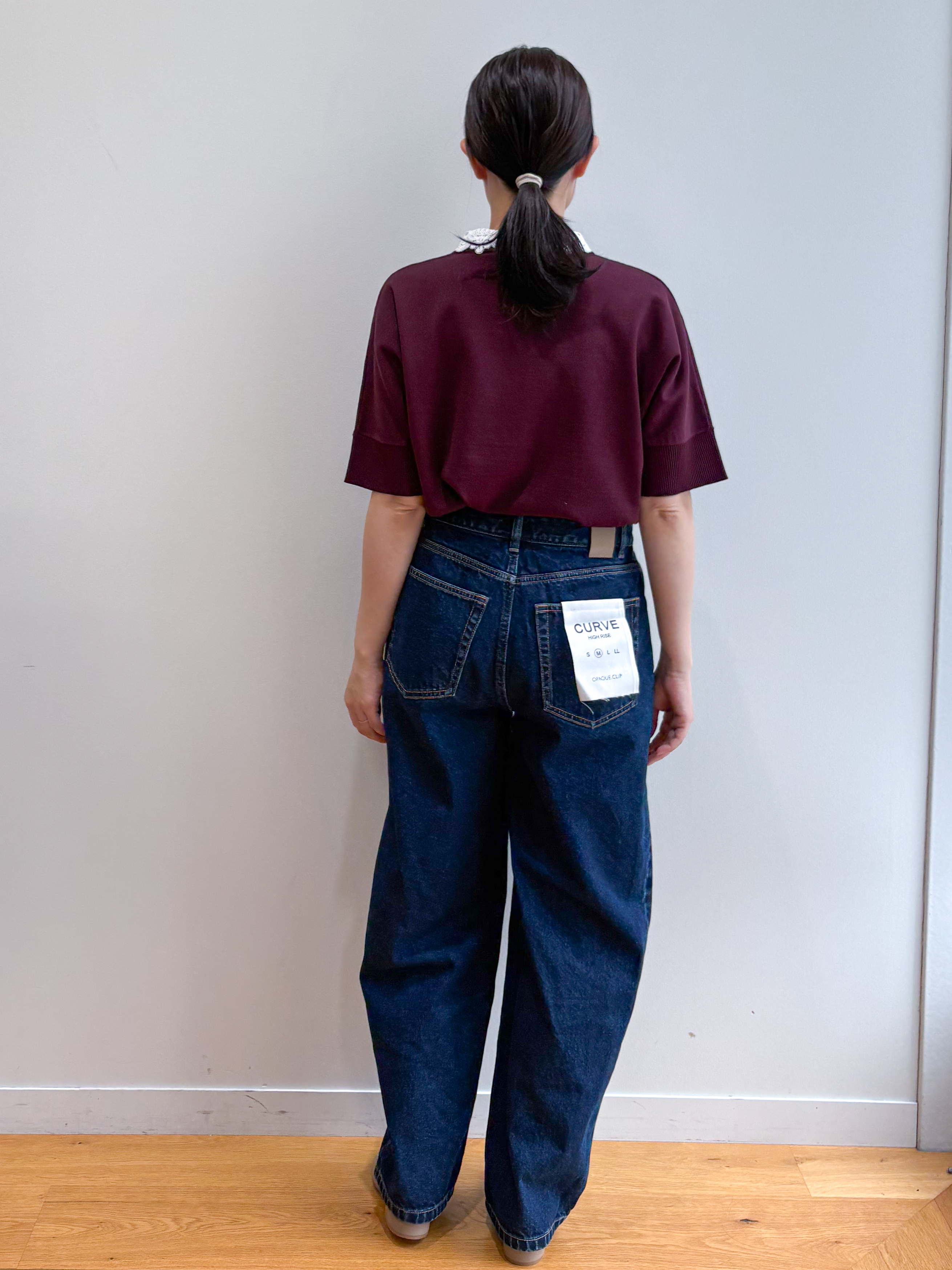 そねなおさんの「OPAQUE.CLIP｜バレルレッグデニム【洗濯機OK】」を使ったコーディネート