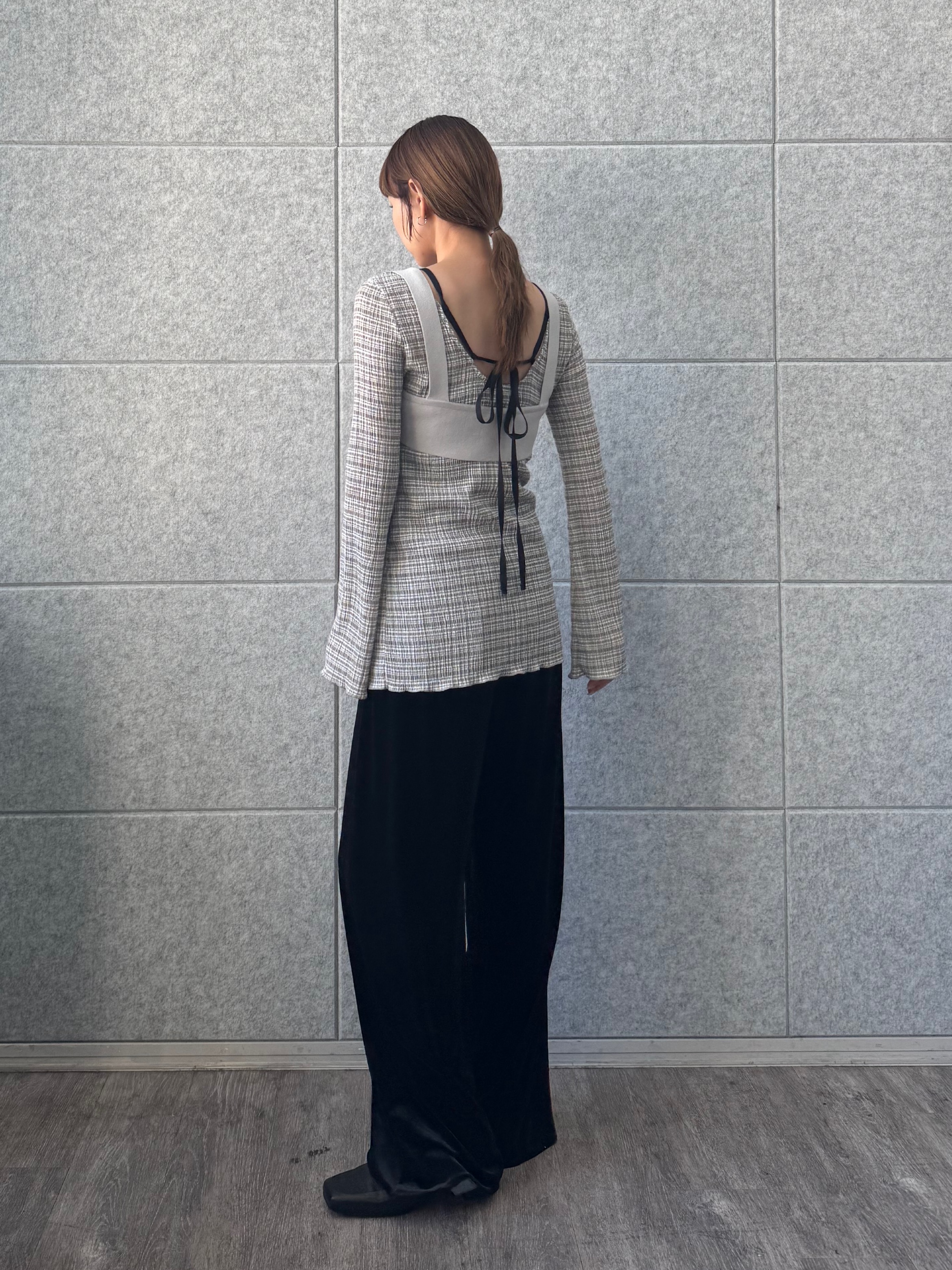 designer yukaさんの「CODE A｜knit bra」を使ったコーディネート