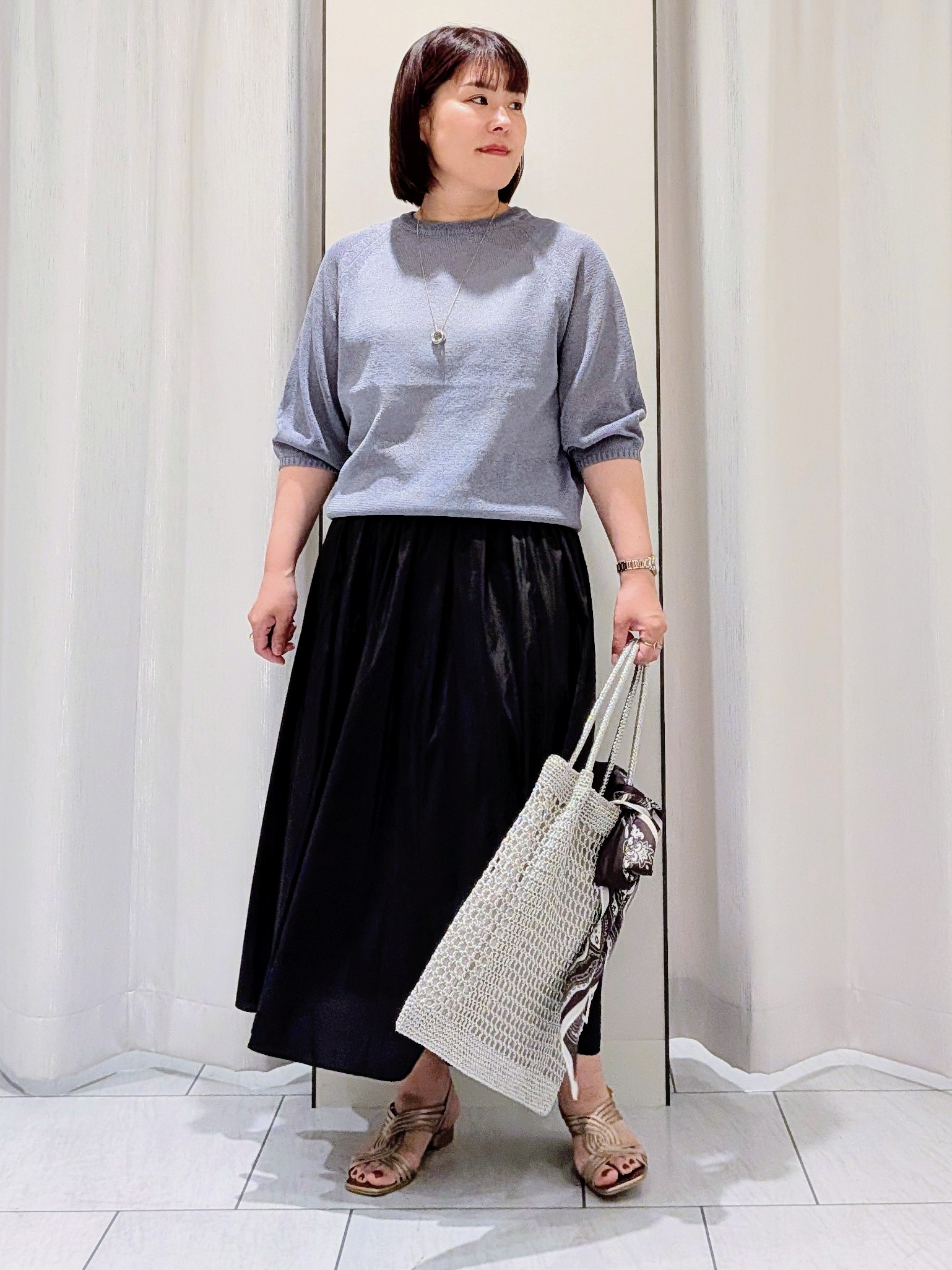 Onumaさんの「UNTITLED｜【洗える/ゆったり】クルーネックドライニット」を使ったコーディネート
