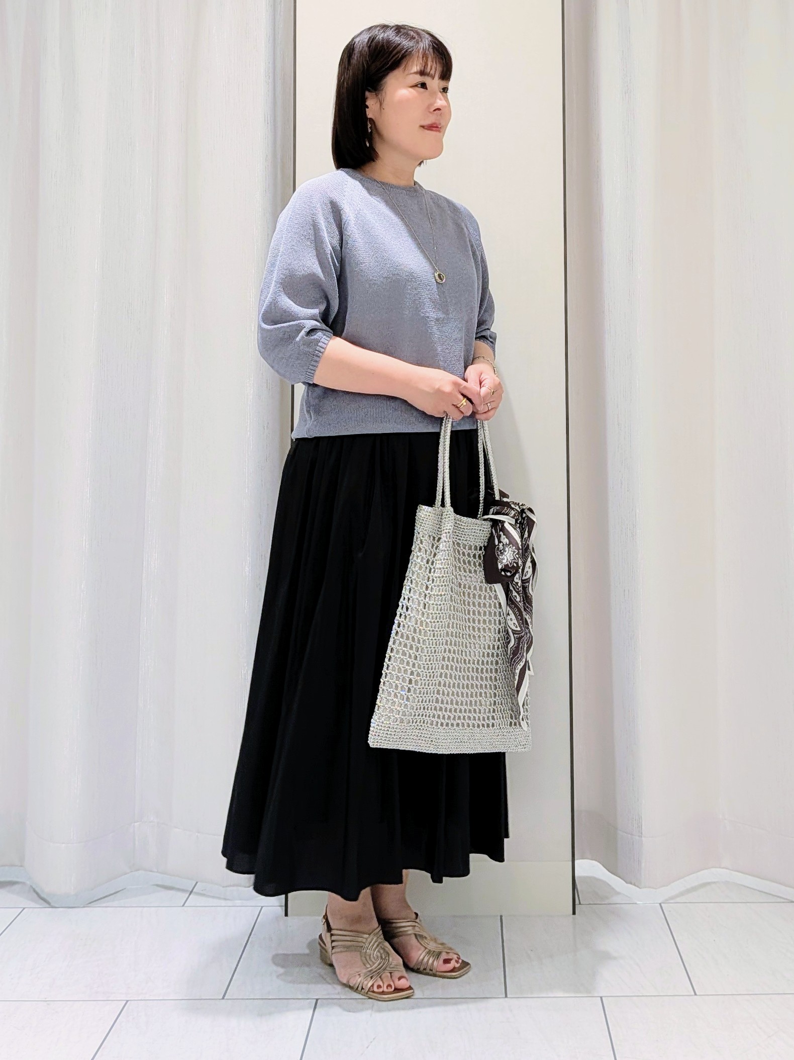 Onumaさんの「UNTITLED｜【洗える/ゆったり】クルーネックドライニット」を使ったコーディネート