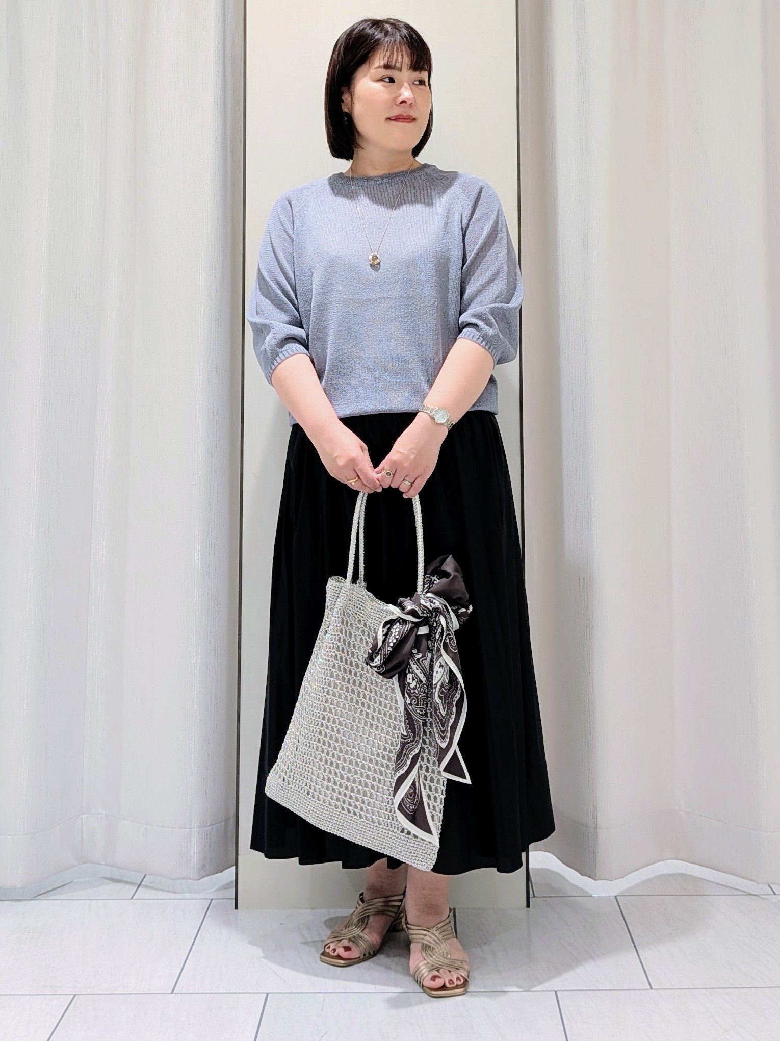 Onumaさんの「UNTITLED｜【洗える/ゆったり】クルーネックドライニット」を使ったコーディネート