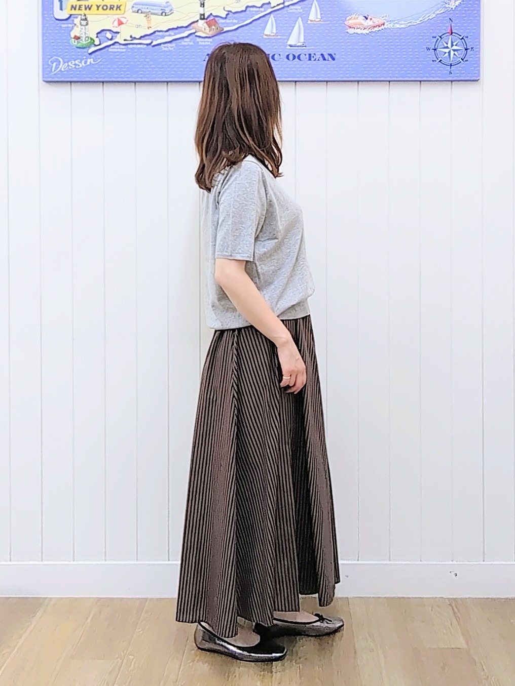 itoさんの「Dessin｜【9色展開/接触冷感/UVカット】ドライタッチサマーニットT」を使ったコーディネート