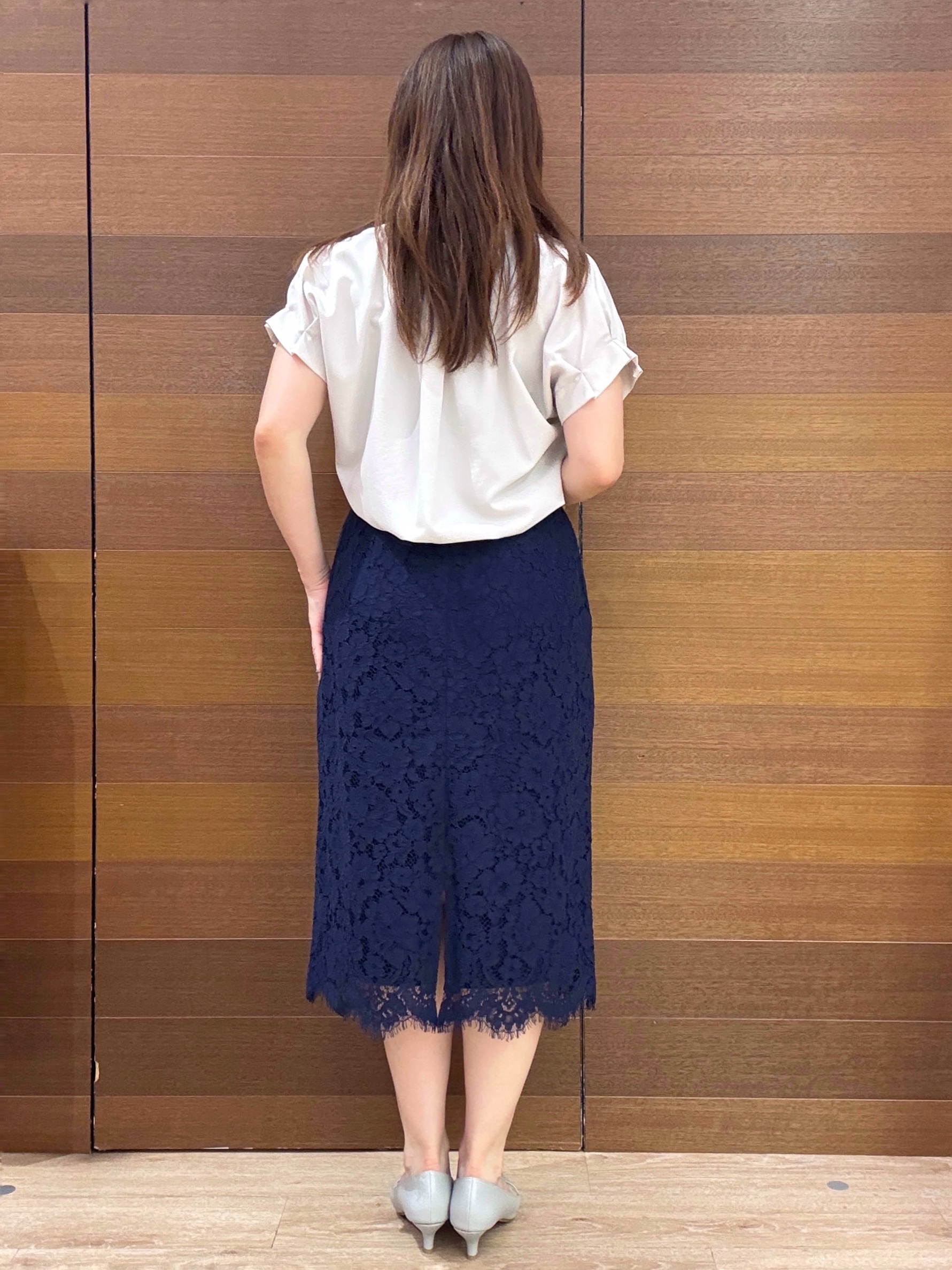maichiさんの「OPAQUE.CLIP｜【接触冷感／吸水速乾】タックスキッパーブラウス《防シワ／イージーアイロン／洗濯機OK／9col》」を使ったコーディネート