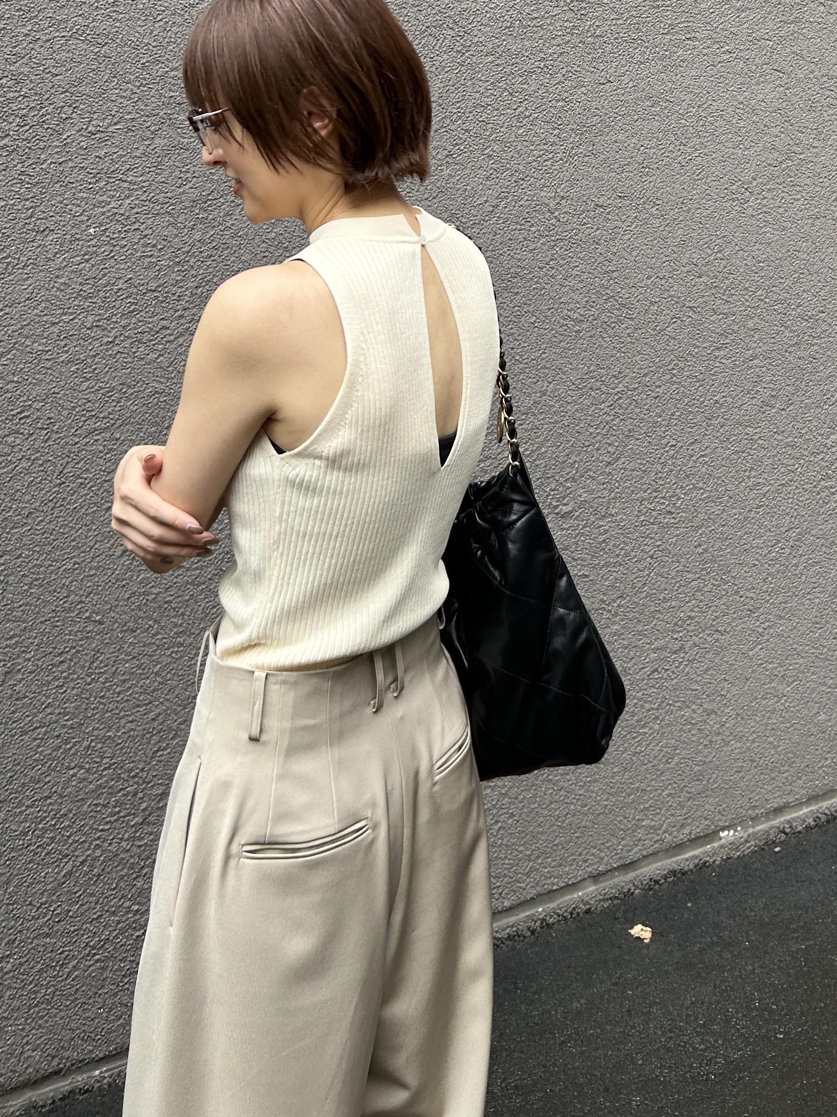 harunaさんの「CODE A｜rib highneck pullover」を使ったコーディネート