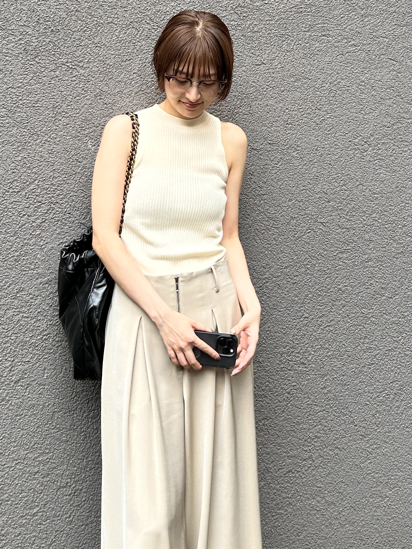 harunaさんの「CODE A｜rib highneck pullover」を使ったコーディネート