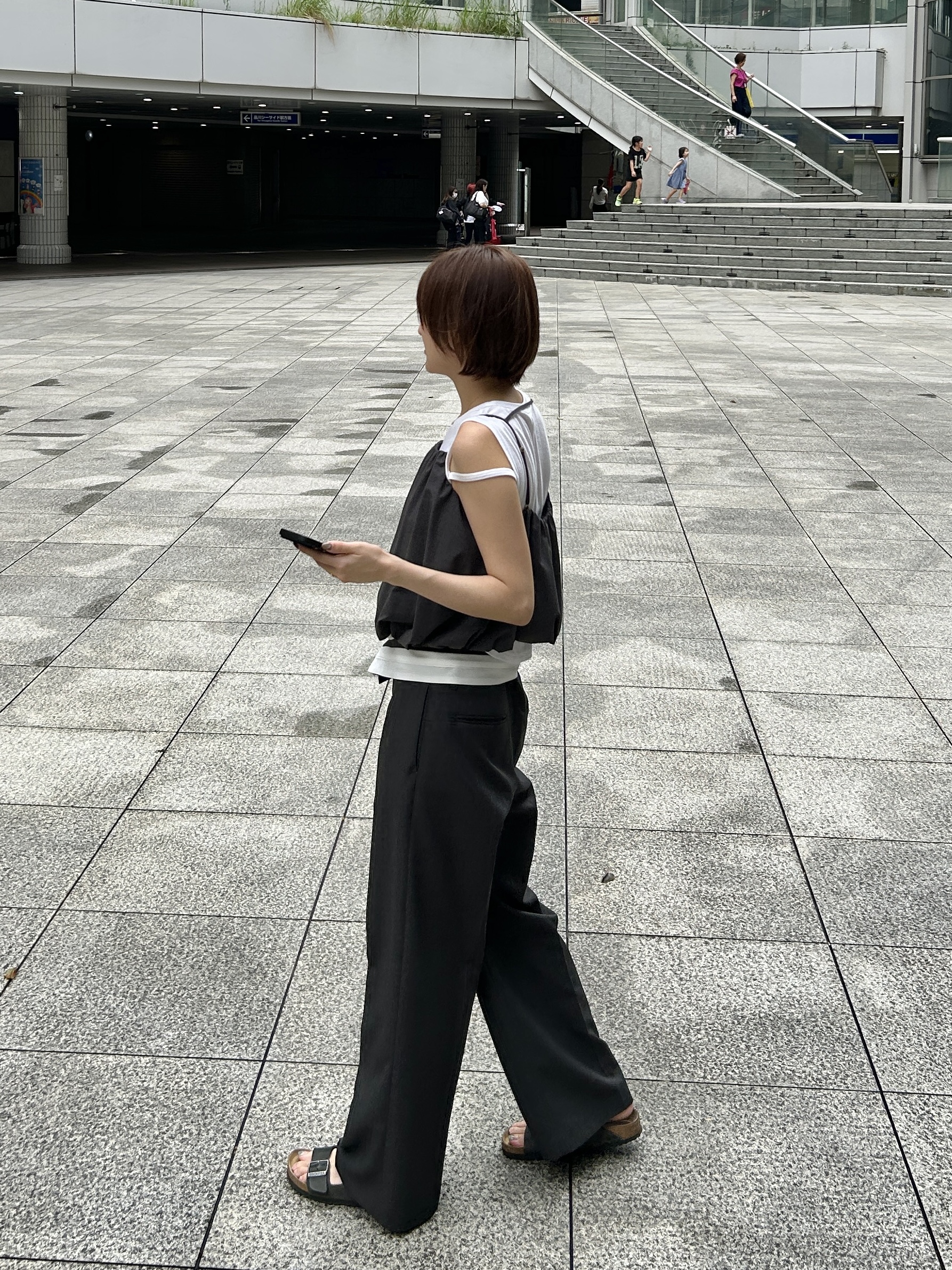 harunaさんの「CODE A｜compact edge tee」を使ったコーディネート