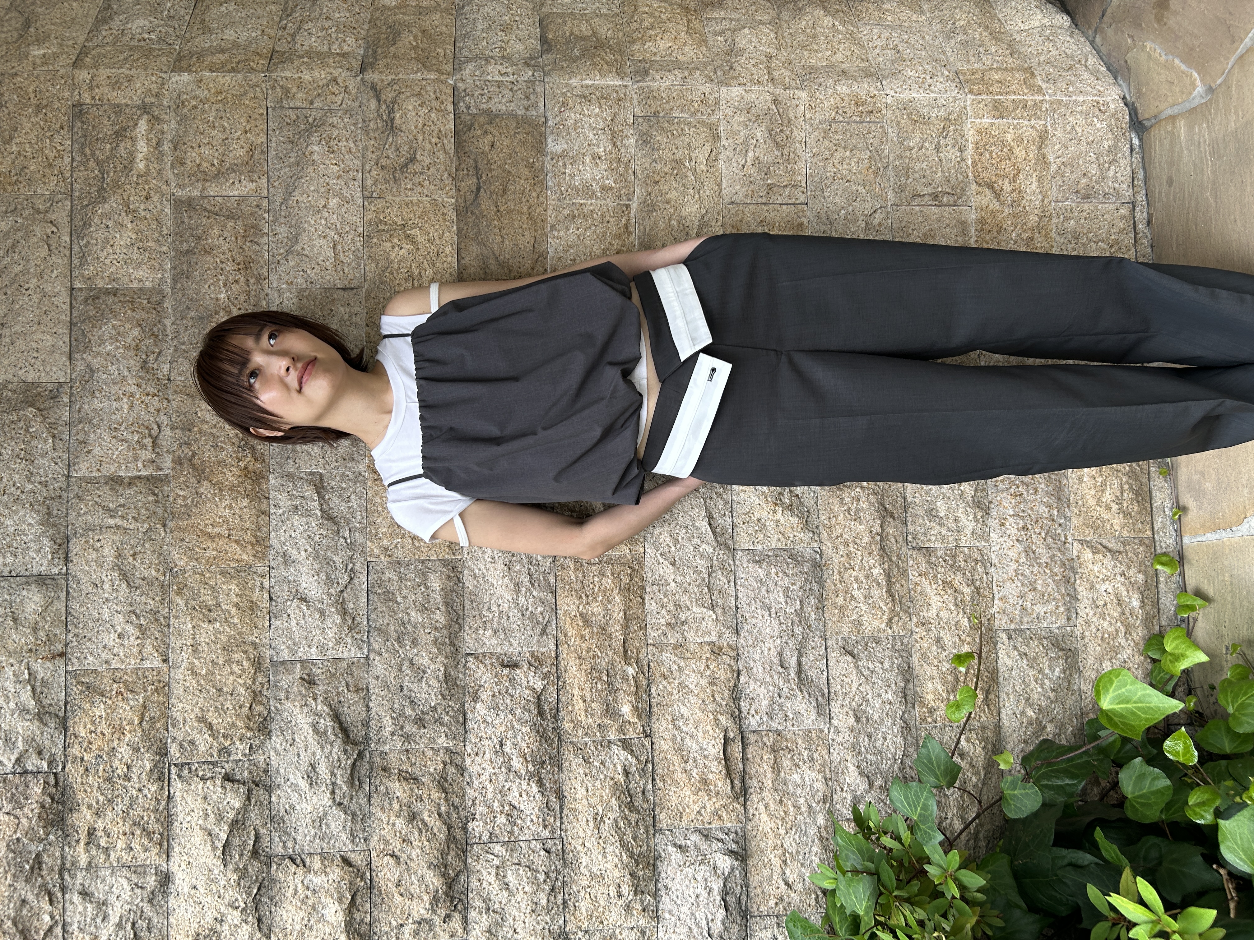 harunaさんの「CODE A｜compact edge tee」を使ったコーディネート