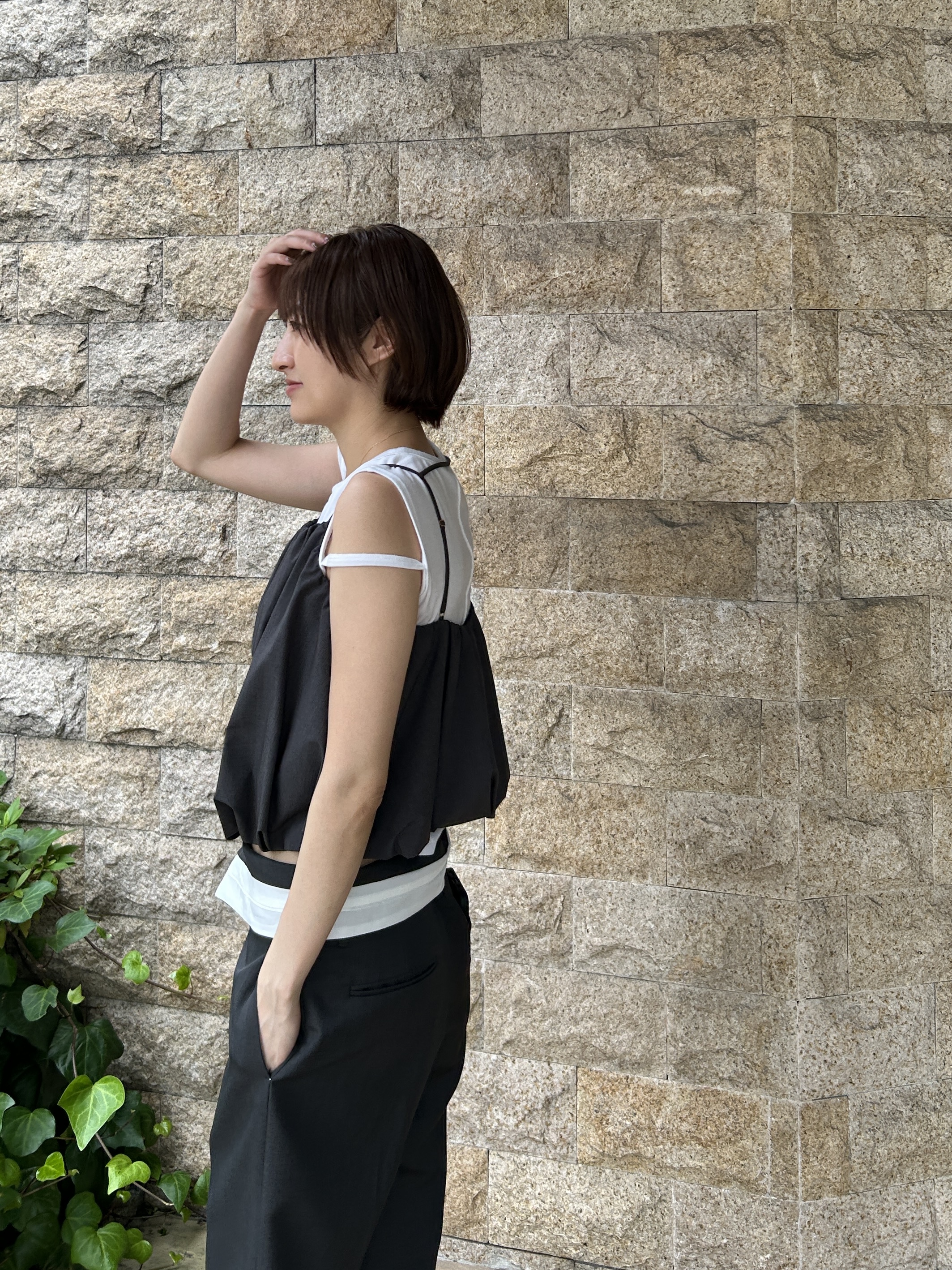 harunaさんの「CODE A｜compact edge tee」を使ったコーディネート