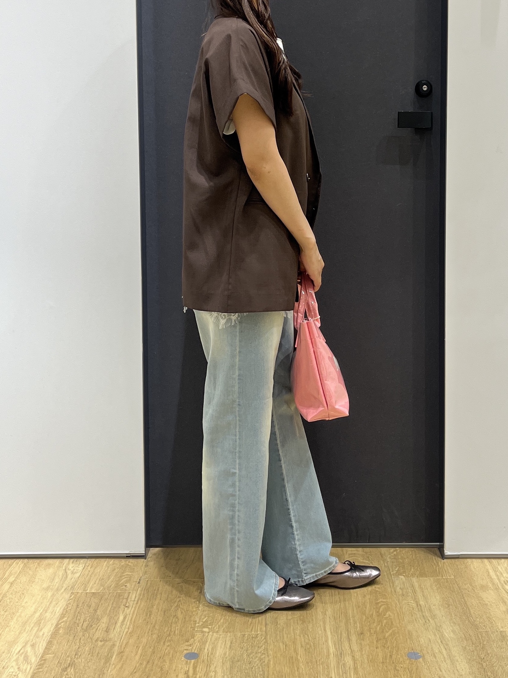 Minaさんの「Dessin｜【UVカット/接触冷感】美光沢カットソー」を使ったコーディネート