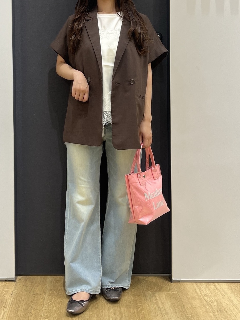 Minaさんの「Dessin｜【UVカット/接触冷感】美光沢カットソー」を使ったコーディネート