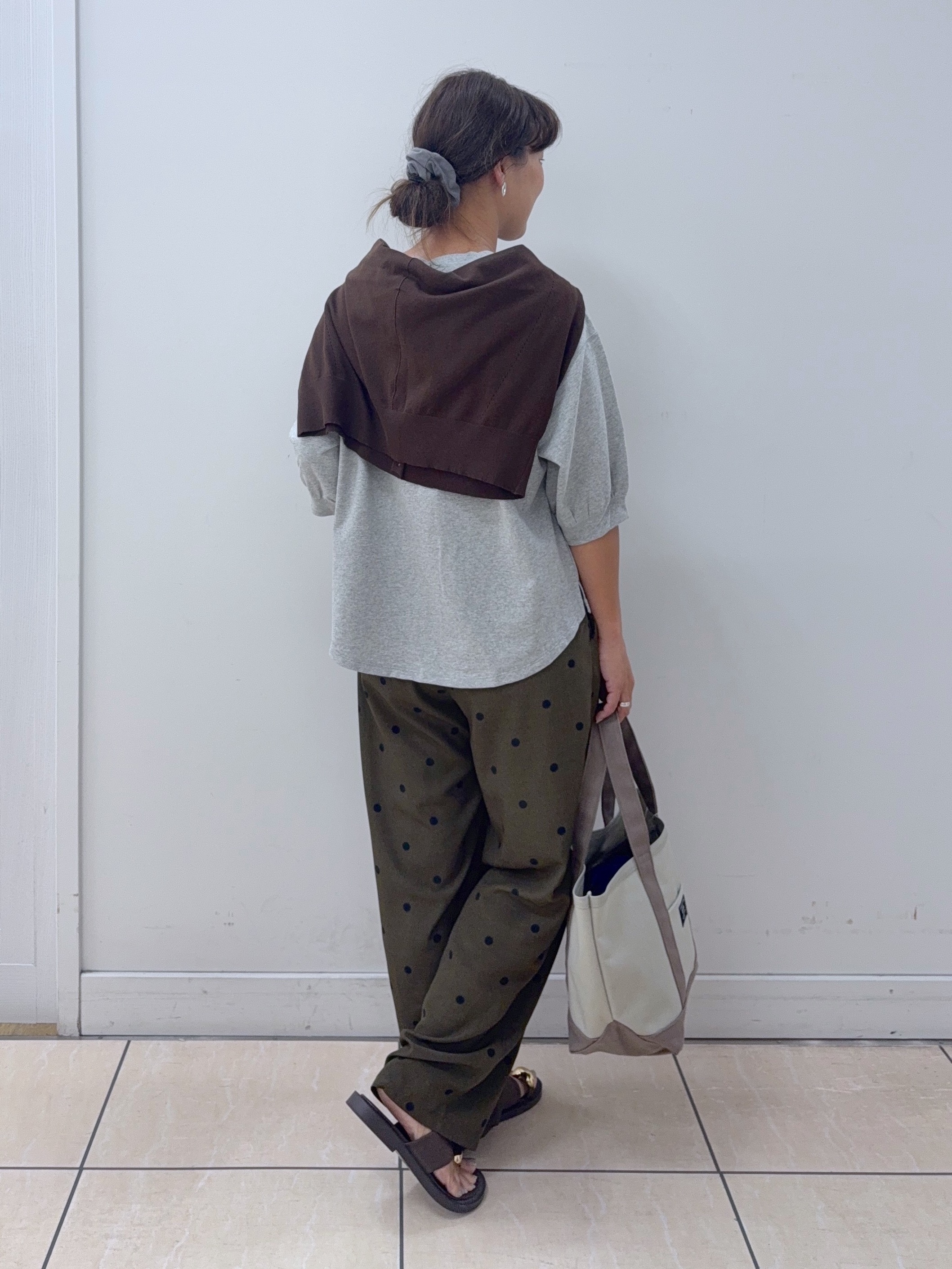 Osawaさんの「Dessin｜バックヘンリーカットソー5分袖」を使ったコーディネート