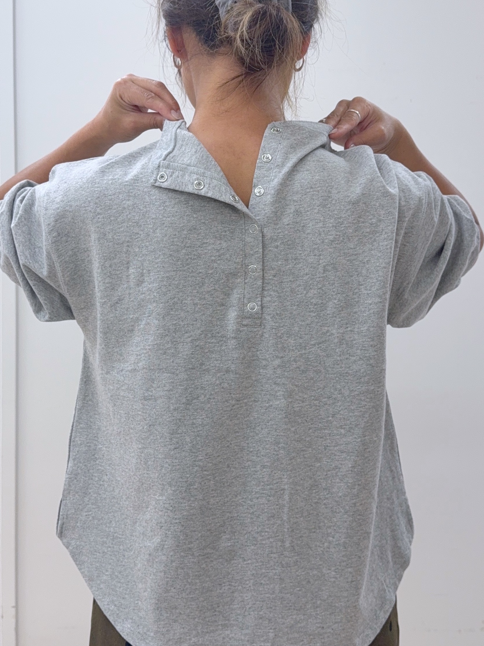 Osawaさんの「Dessin｜バックヘンリーカットソー5分袖」を使ったコーディネート