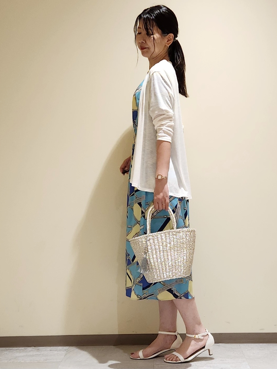 yukaさんの「COUP DE CHANCE｜【洗える】着流しカーディガン」を使ったコーディネート