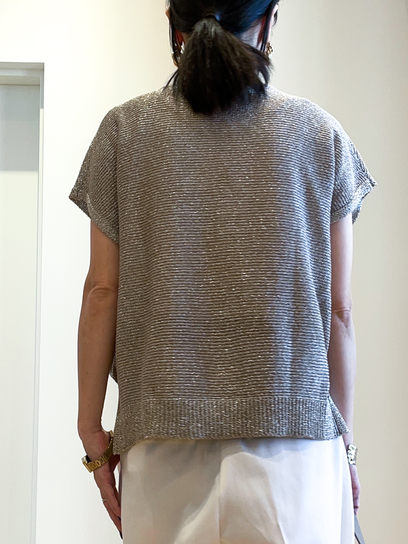 あいさんの「OPAQUE.CLIP｜バレルレッグチノパンツ【洗濯機OK】」を使ったコーディネート