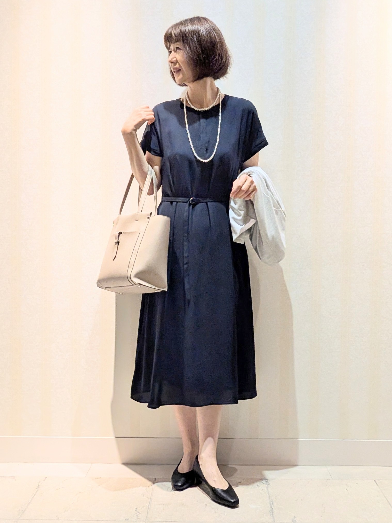 Ariさんの「Reflect｜【SS-4Lサイズ／UVカット／接触冷感】匠ジャケット／ノーカラー」を使ったコーディネート