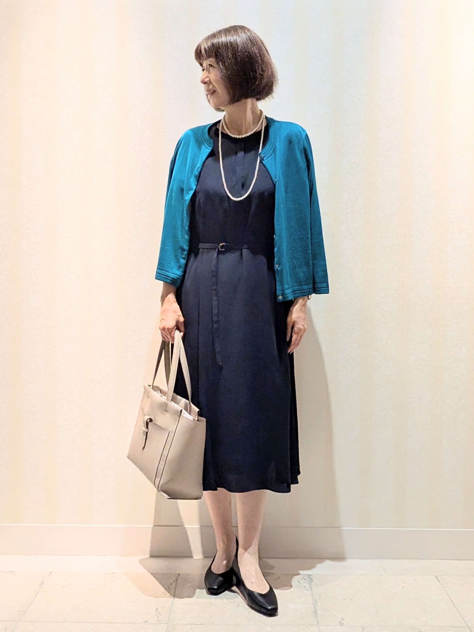 Ariさんの「Reflect｜【SS-4Lサイズ／UVカット／接触冷感】匠ジャケット／ノーカラー」を使ったコーディネート