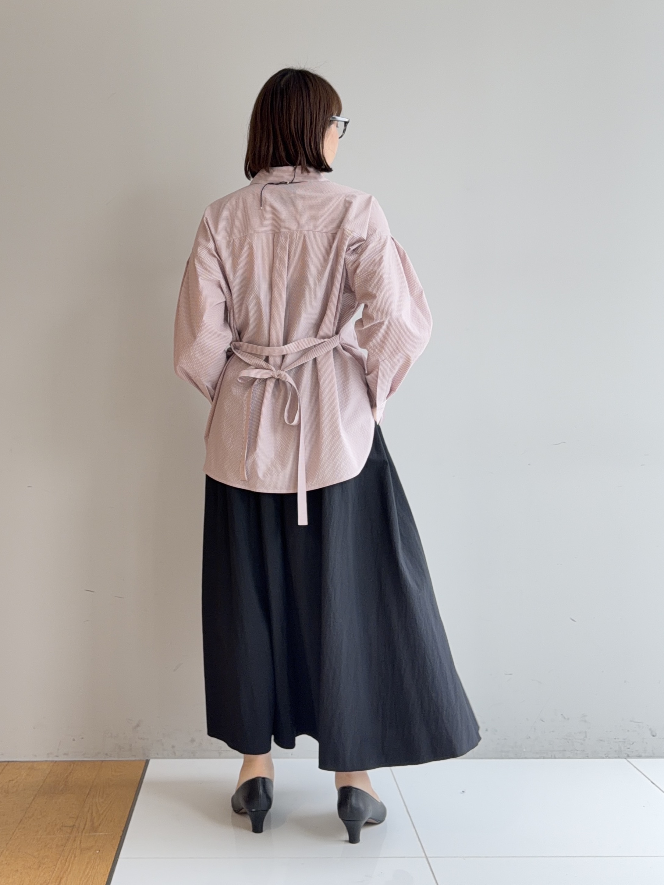 murayamaさんの「INDIVI｜【ラム革／美脚／通勤】レザーパンプス」を使ったコーディネート