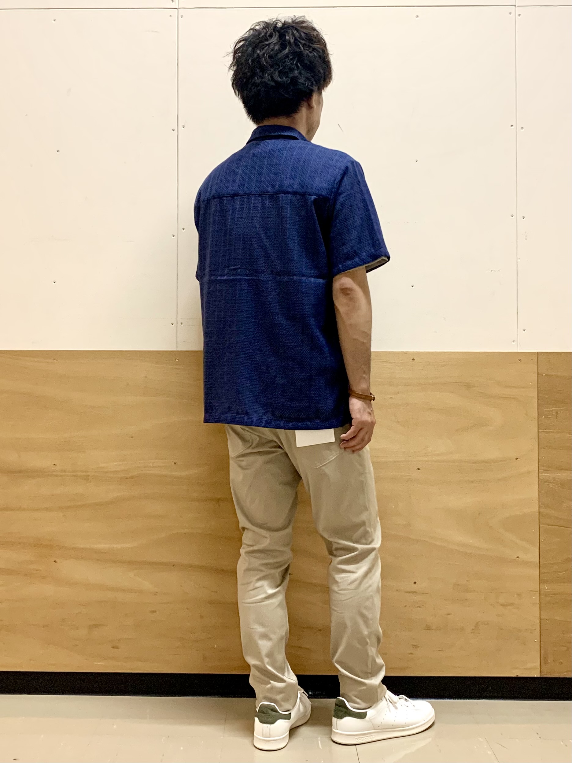 MATUさんの「THE SHOP TK｜【洗濯機OK】格子柄メッシュ半袖シャツ」を使ったコーディネート