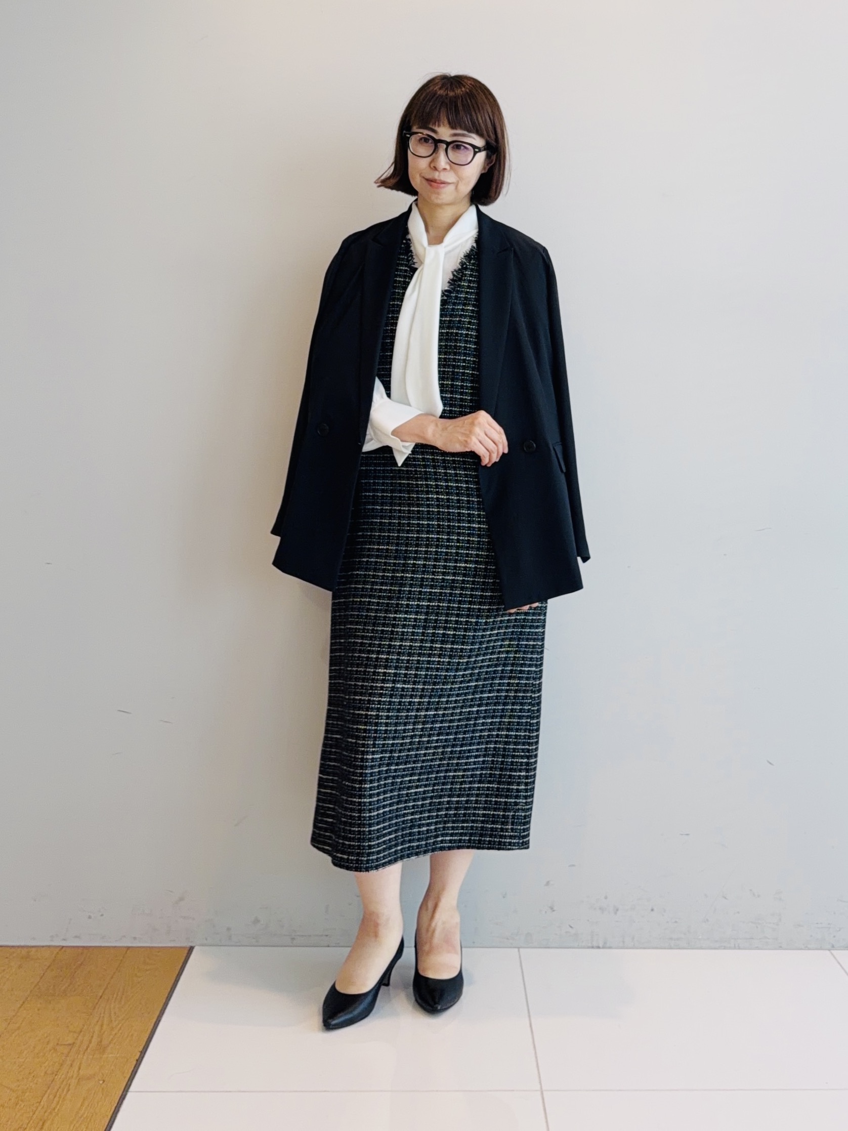 murayamaさんの「INDIVI｜【新作登場！着る日傘】 ダブルジャケット」を使ったコーディネート