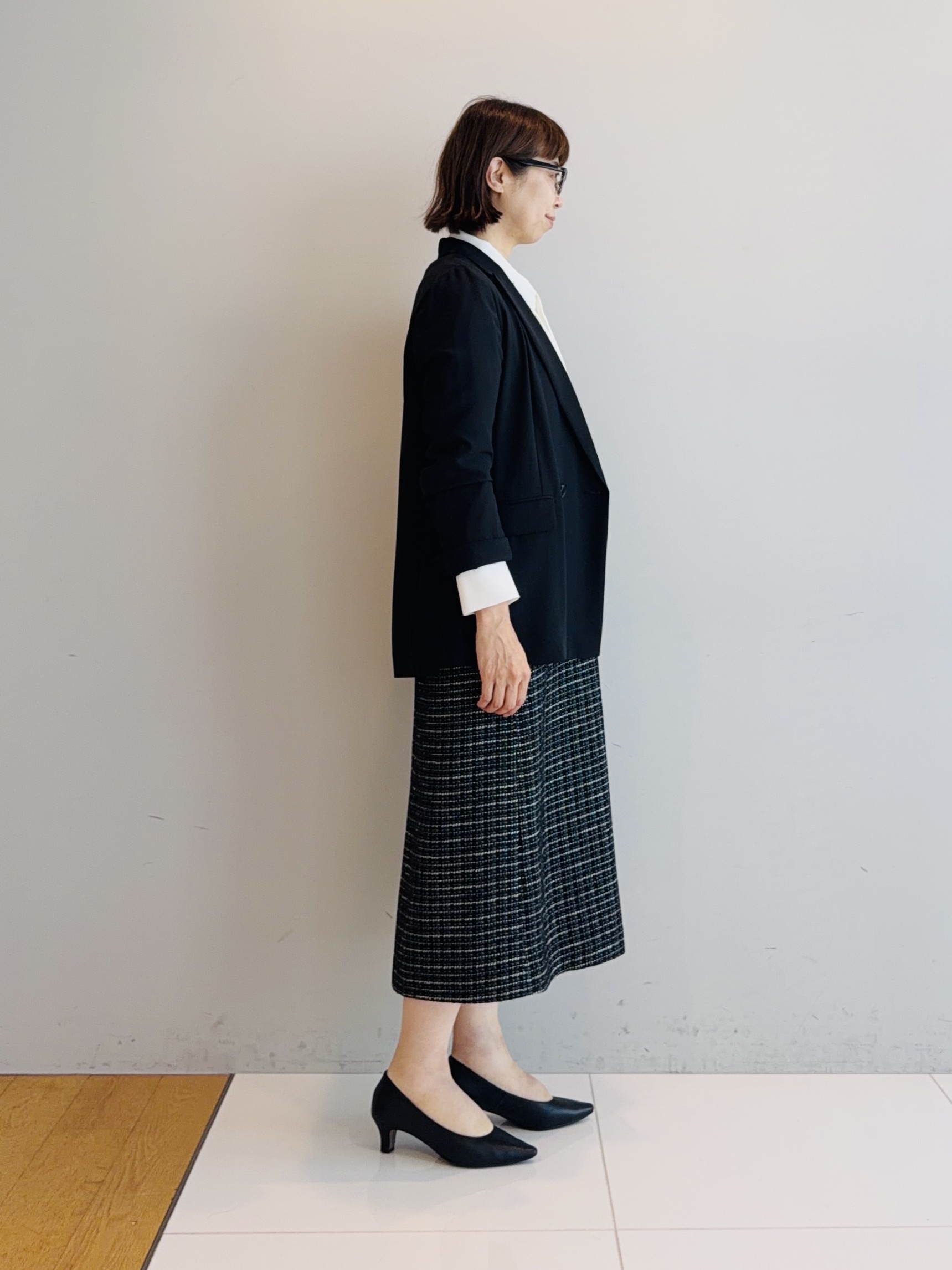 murayamaさんの「INDIVI｜【新作登場！着る日傘】 ダブルジャケット」を使ったコーディネート