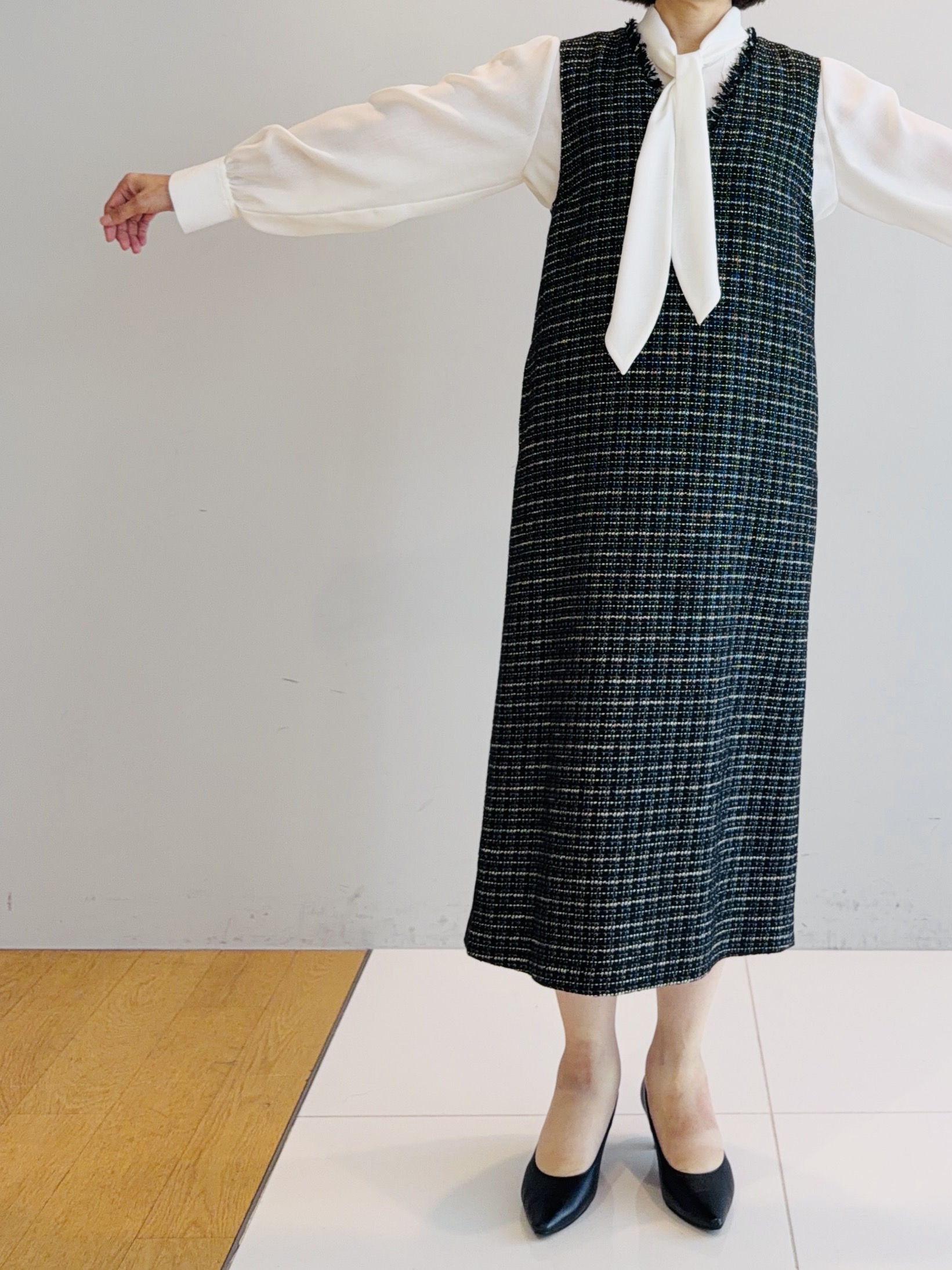 murayamaさんの「INDIVI｜【新作登場！着る日傘】 ダブルジャケット」を使ったコーディネート