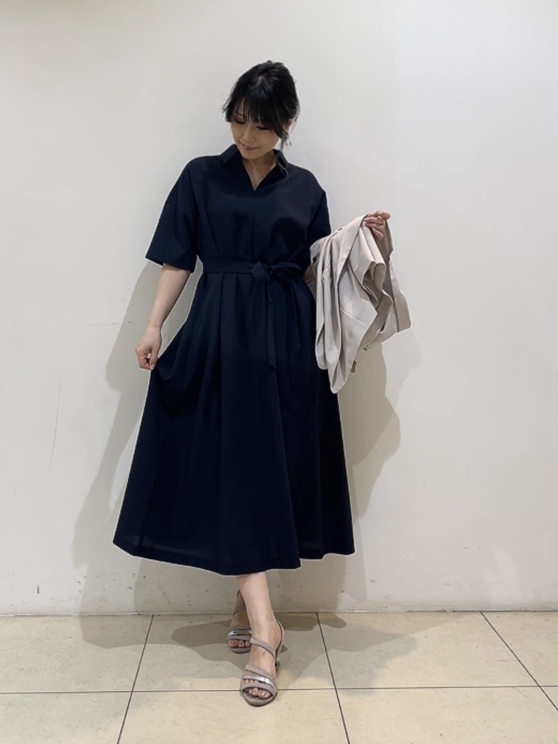 watanabeさんの「UNTITLED｜【秋の通勤羽織/セットアップ可/UVカット】エアリークール半袖ジャケット」を使ったコーディネート