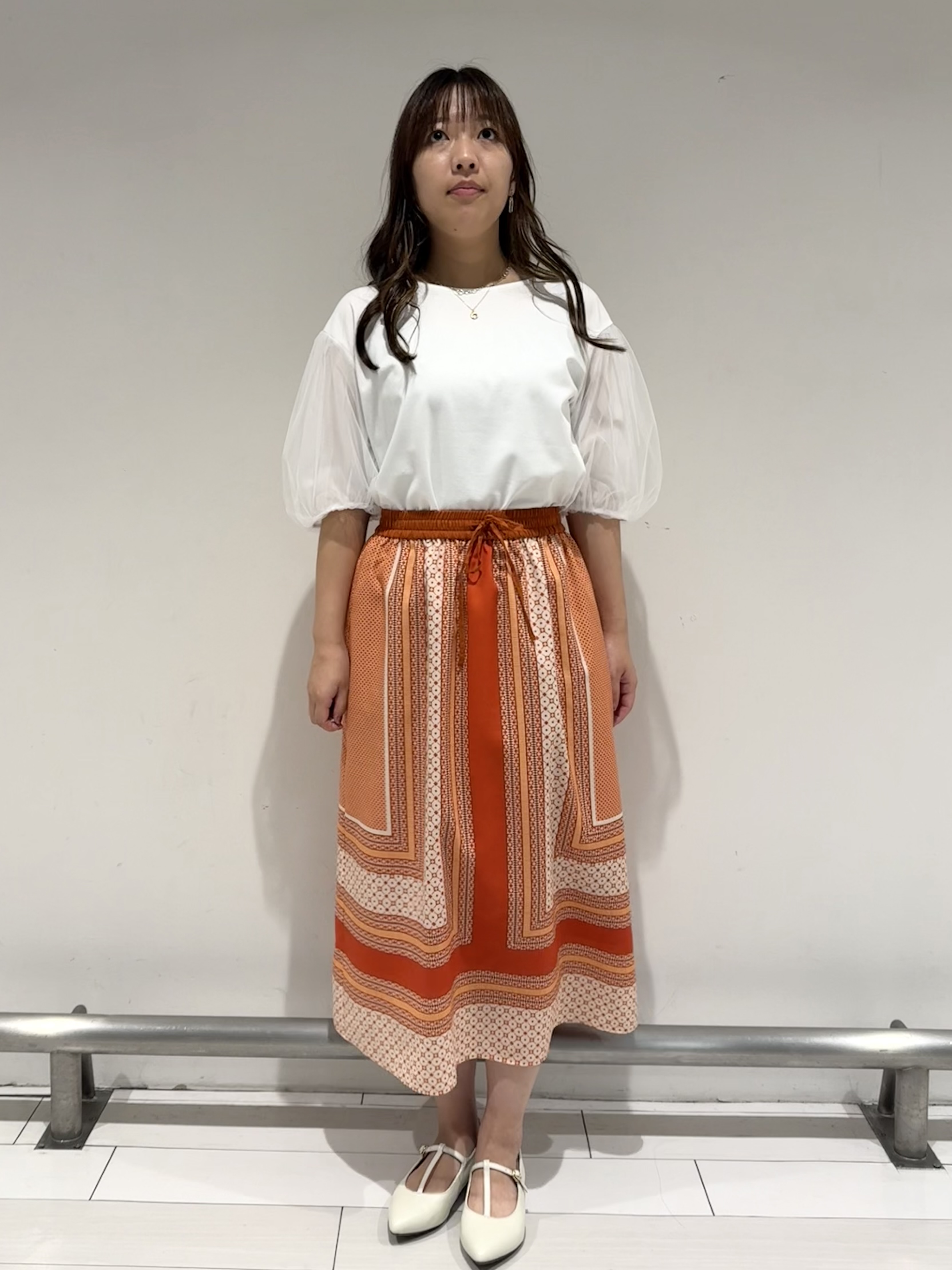 Azusaさんの「Reflect｜【UVカット／接触冷感／吸水速乾】チュールスリーブプルオーバー」を使ったコーディネート