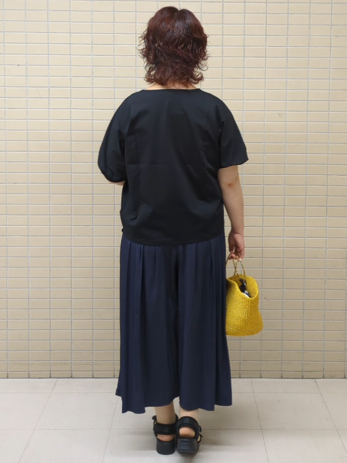 ハム太郎さんの「Reflect｜【UVカット／接触冷感／吸水速乾】ギャザースリーブカットソー」を使ったコーディネート
