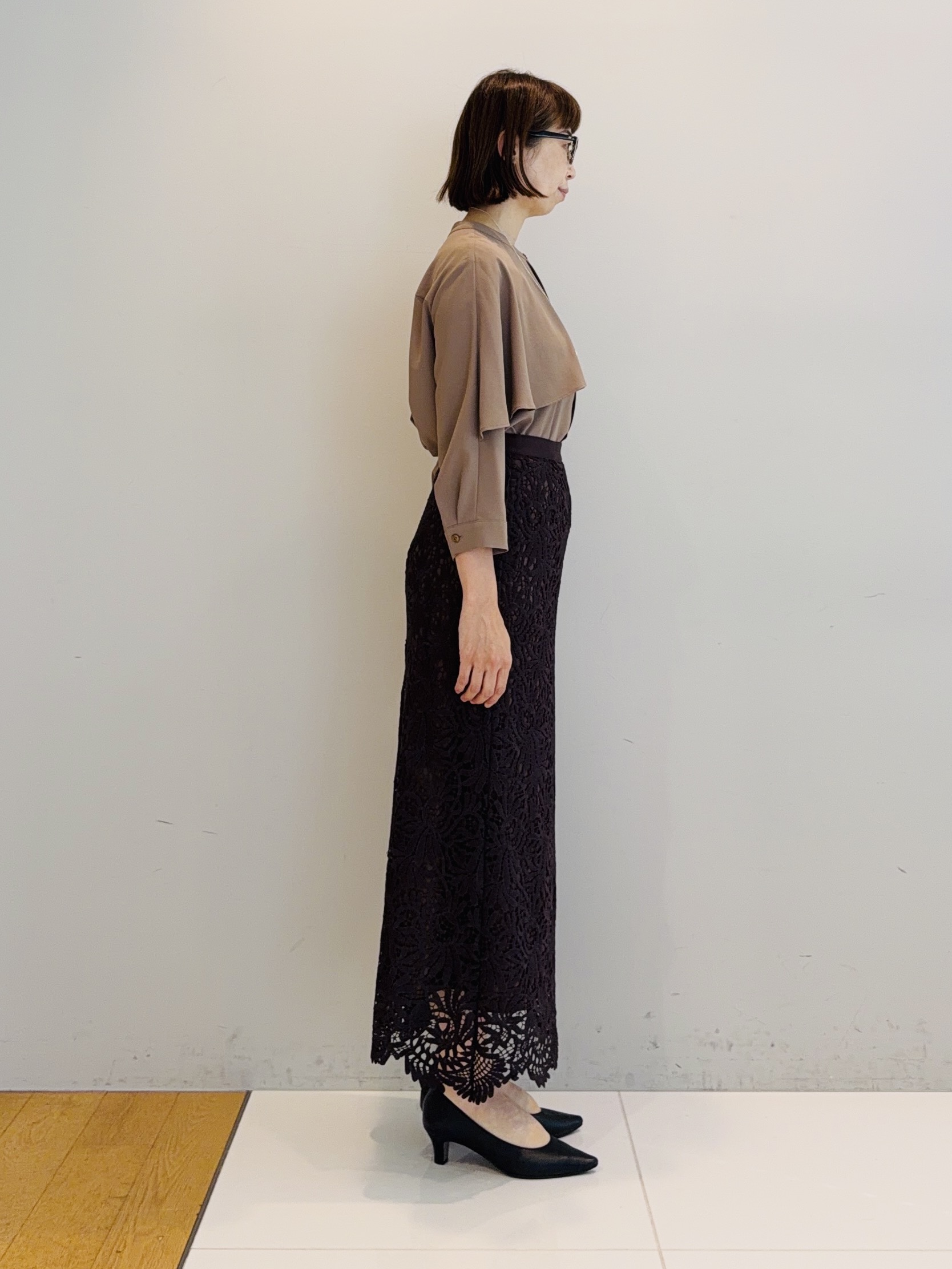 murayamaさんの「INDIVI｜【新作登場！着る日傘】 ケープ風ブラウス」を使ったコーディネート