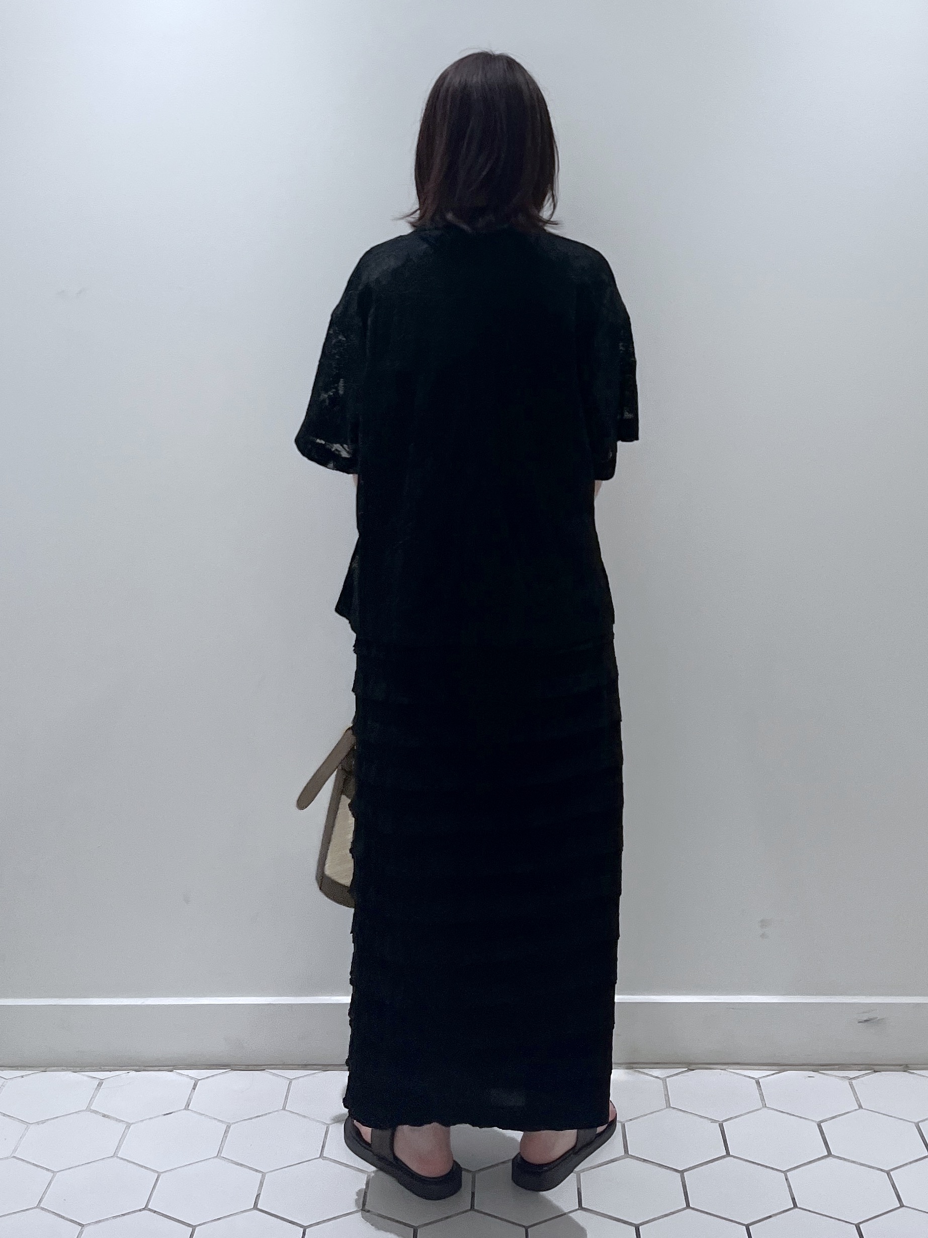 Makinoさんの「Dessin｜カラミレース 開襟シャツ」を使ったコーディネート
