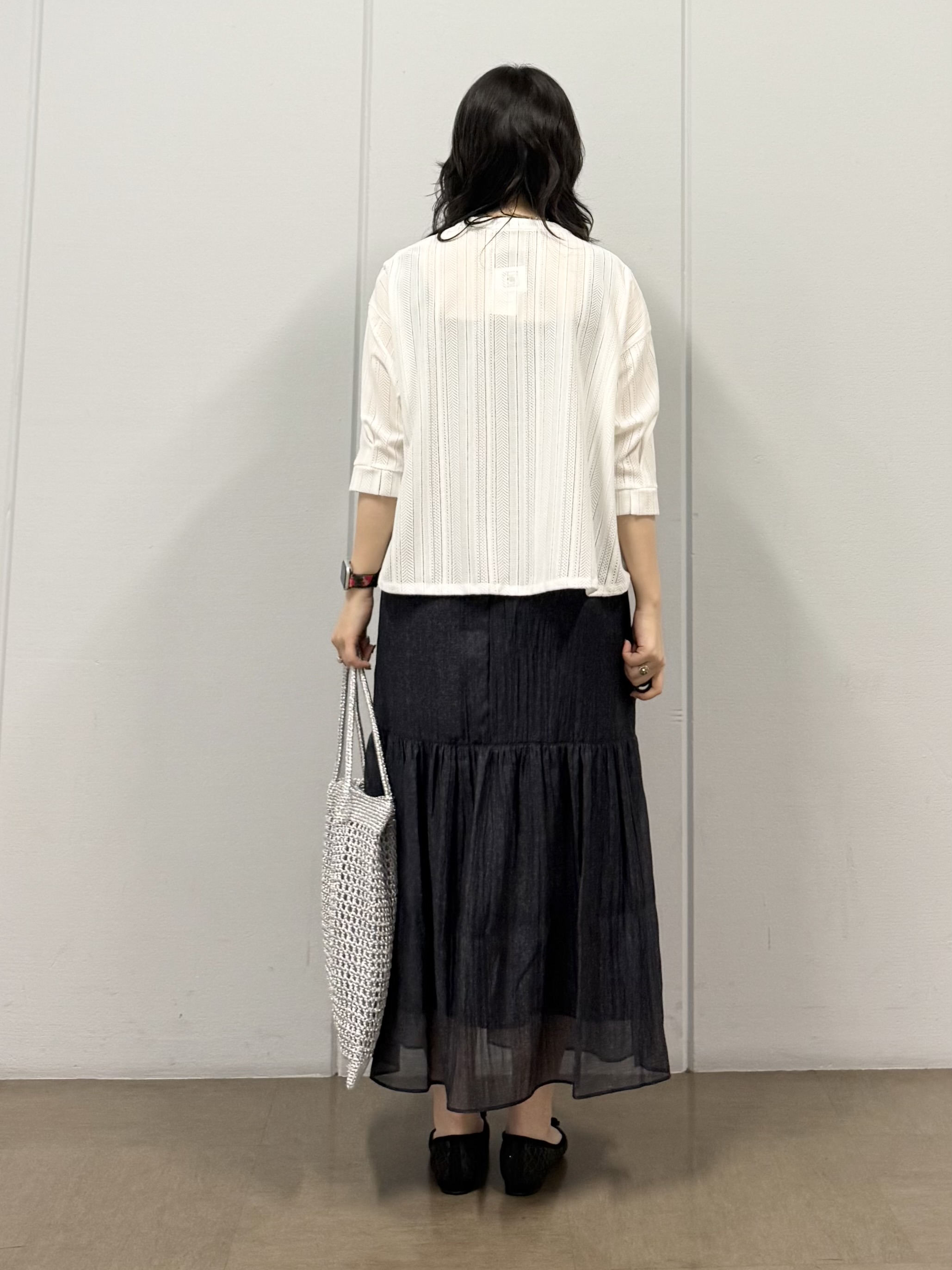 mizukiさんの「INDIVI｜【日本製】ビスチェインナータンクトップ」を使ったコーディネート