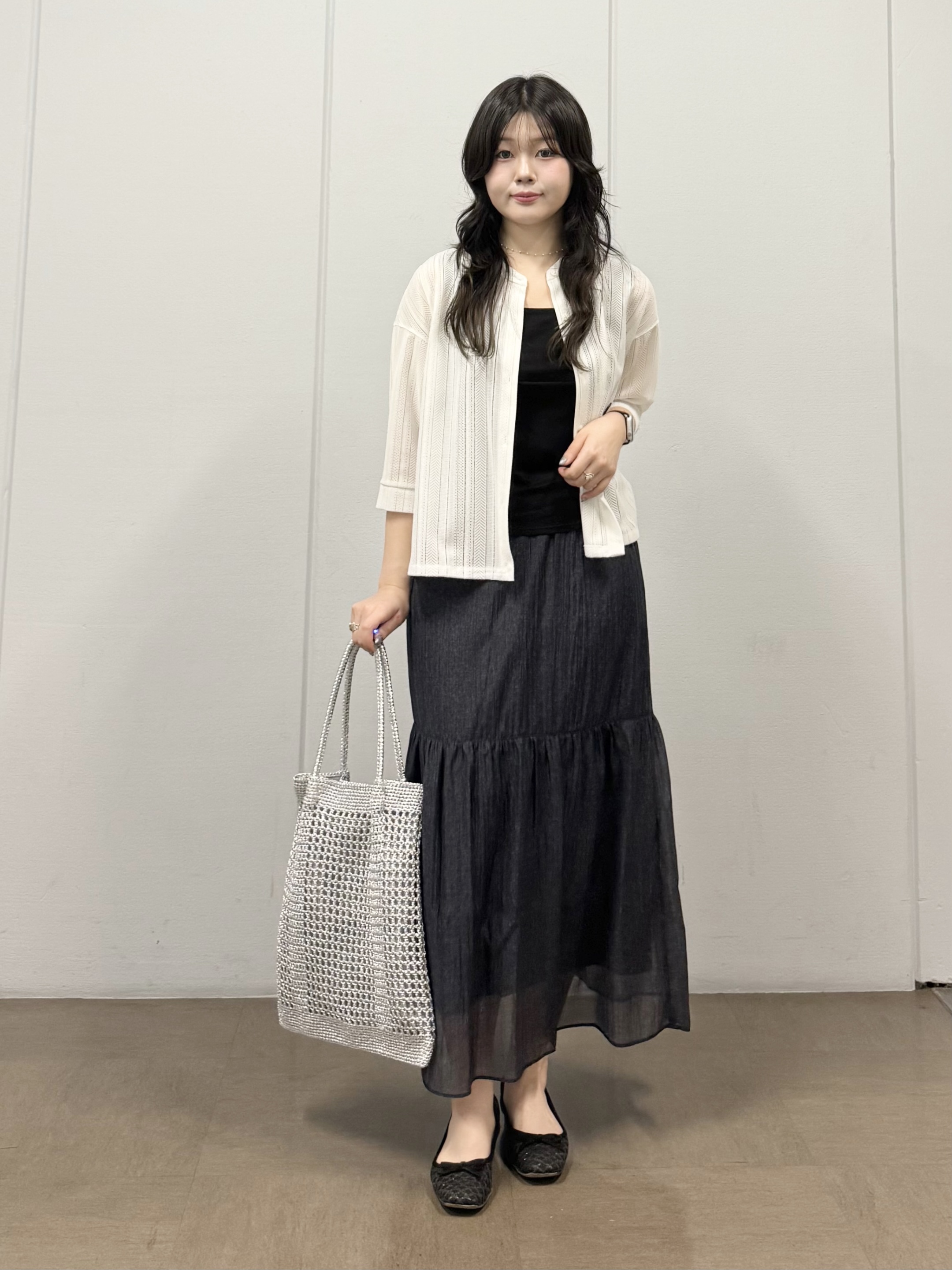 mizukiさんの「INDIVI｜【日本製】ビスチェインナータンクトップ」を使ったコーディネート