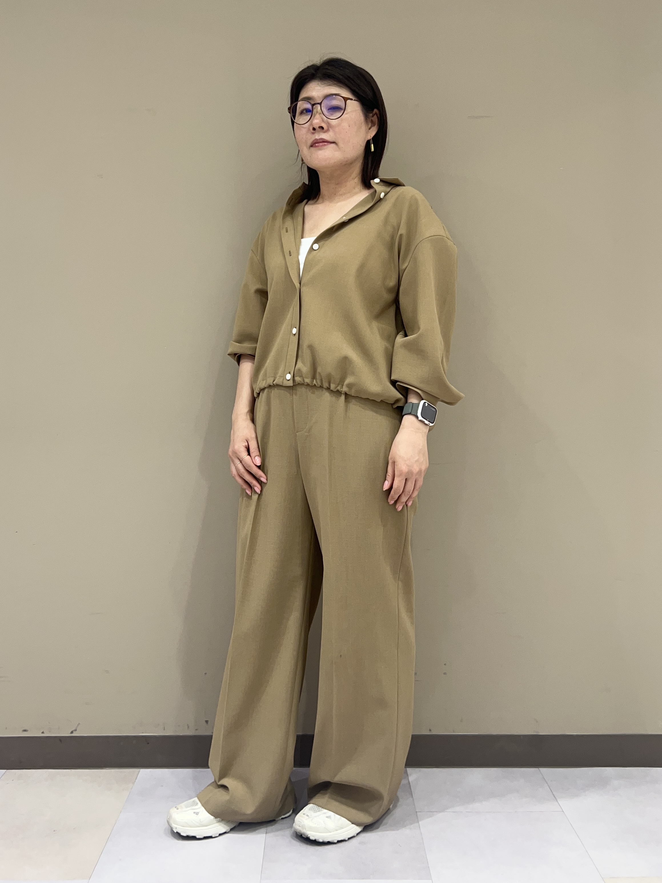 fukuさんの「UNTITLED｜【セットアップ可/UVカット/接触冷感】エアリークールドロストシャツ」を使ったコーディネート