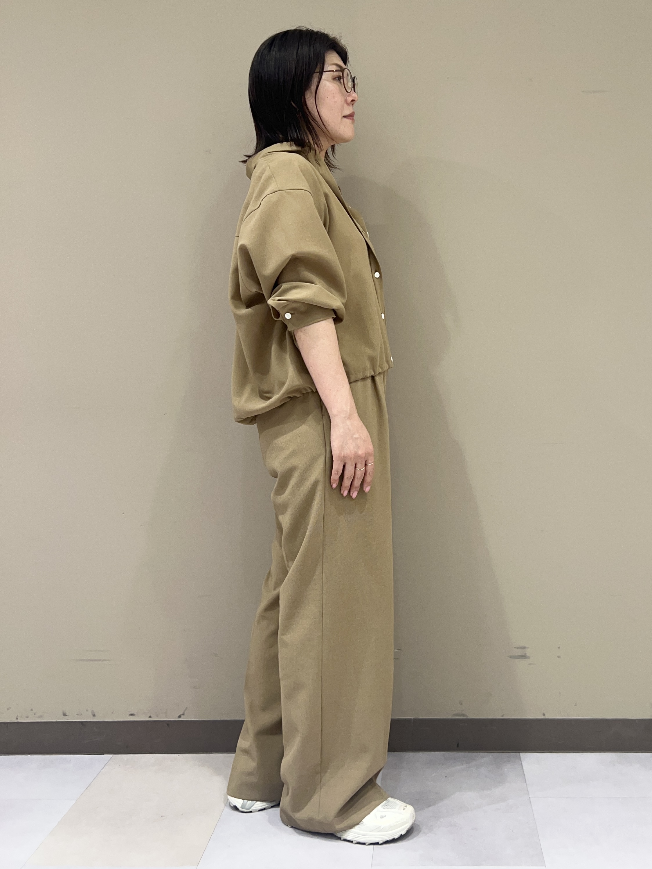 fukuさんの「UNTITLED｜【セットアップ可/UVカット/接触冷感】エアリークールドロストシャツ」を使ったコーディネート