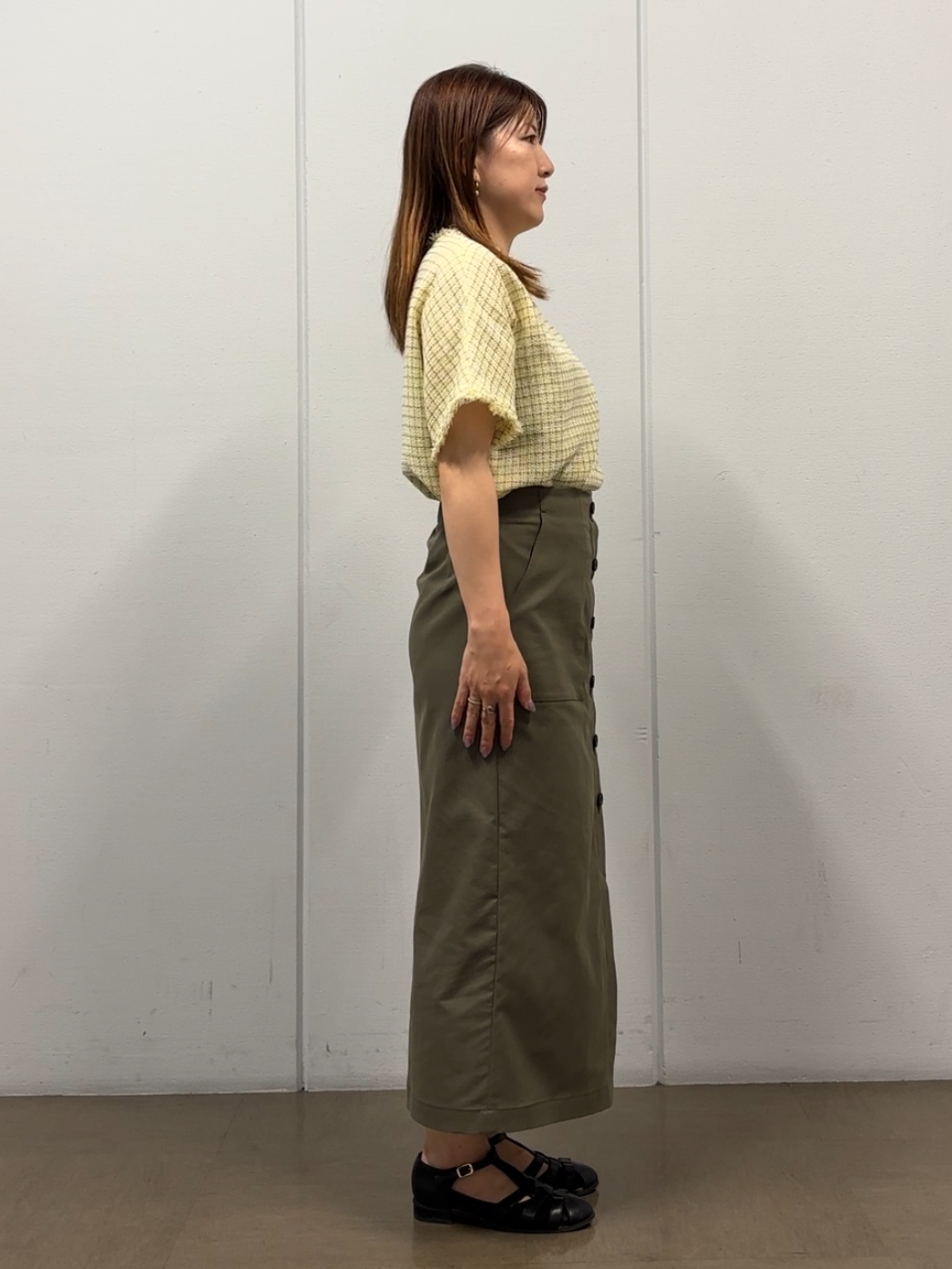 SaKiさんの「UNTITLED｜ファンシーツイードブラウス」を使ったコーディネート