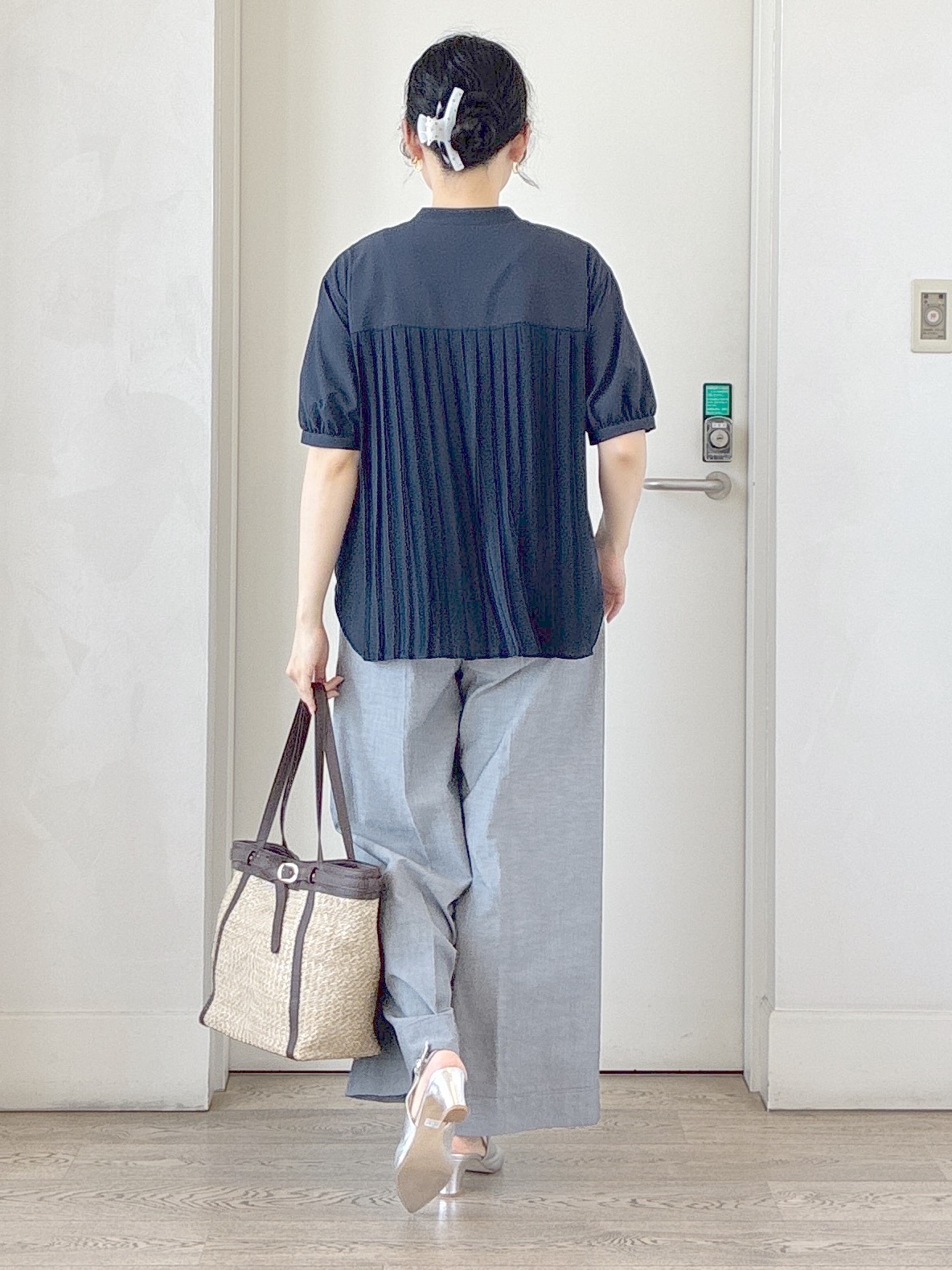  beni_gingerさんの「Reflect｜【手洗い可】異素材ドッキングブラウス」を使ったコーディネート