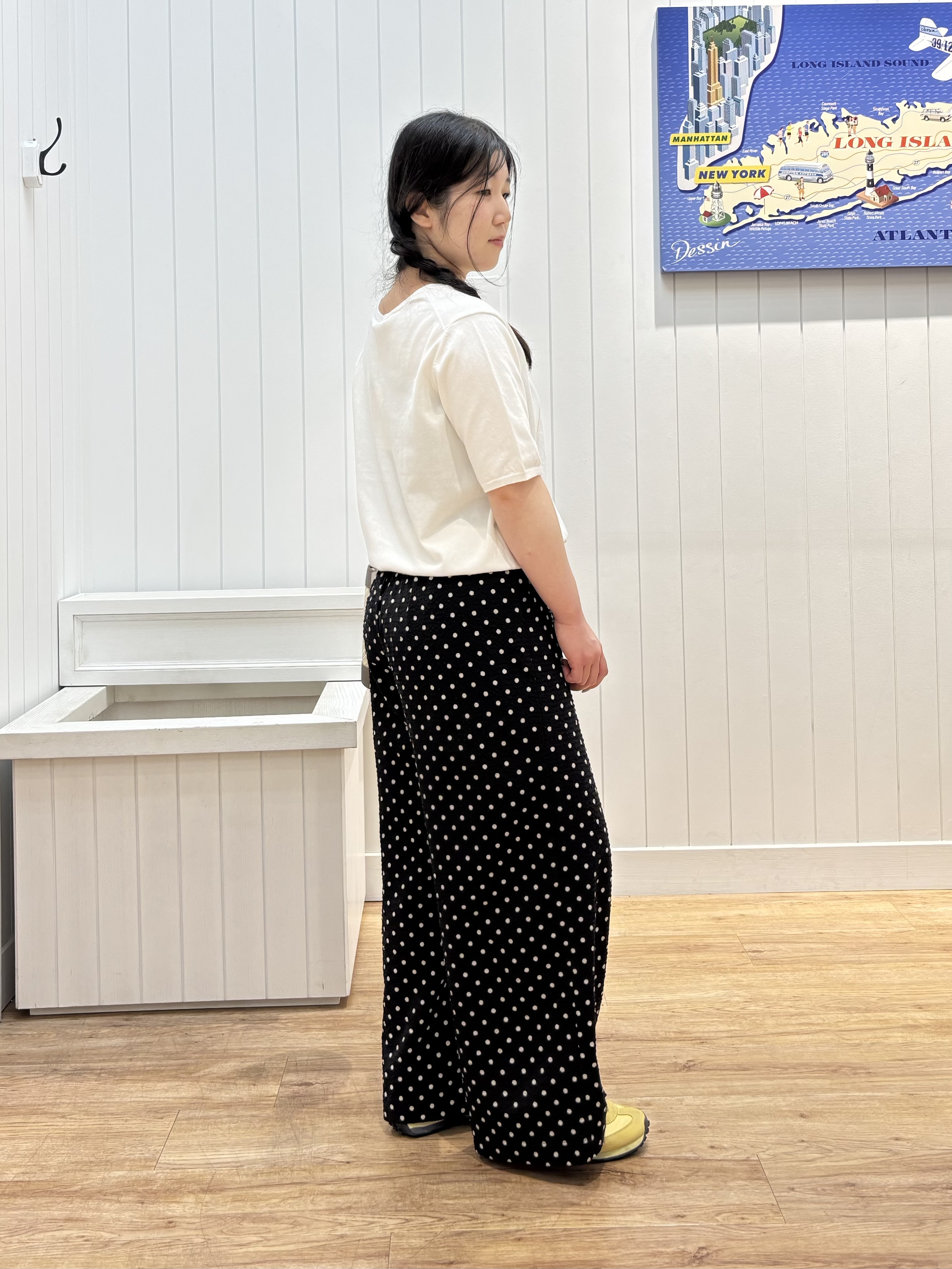 山中美乃理さんの「Dessin｜【9色展開/接触冷感/UVカット】ドライタッチサマーニットT」を使ったコーディネート