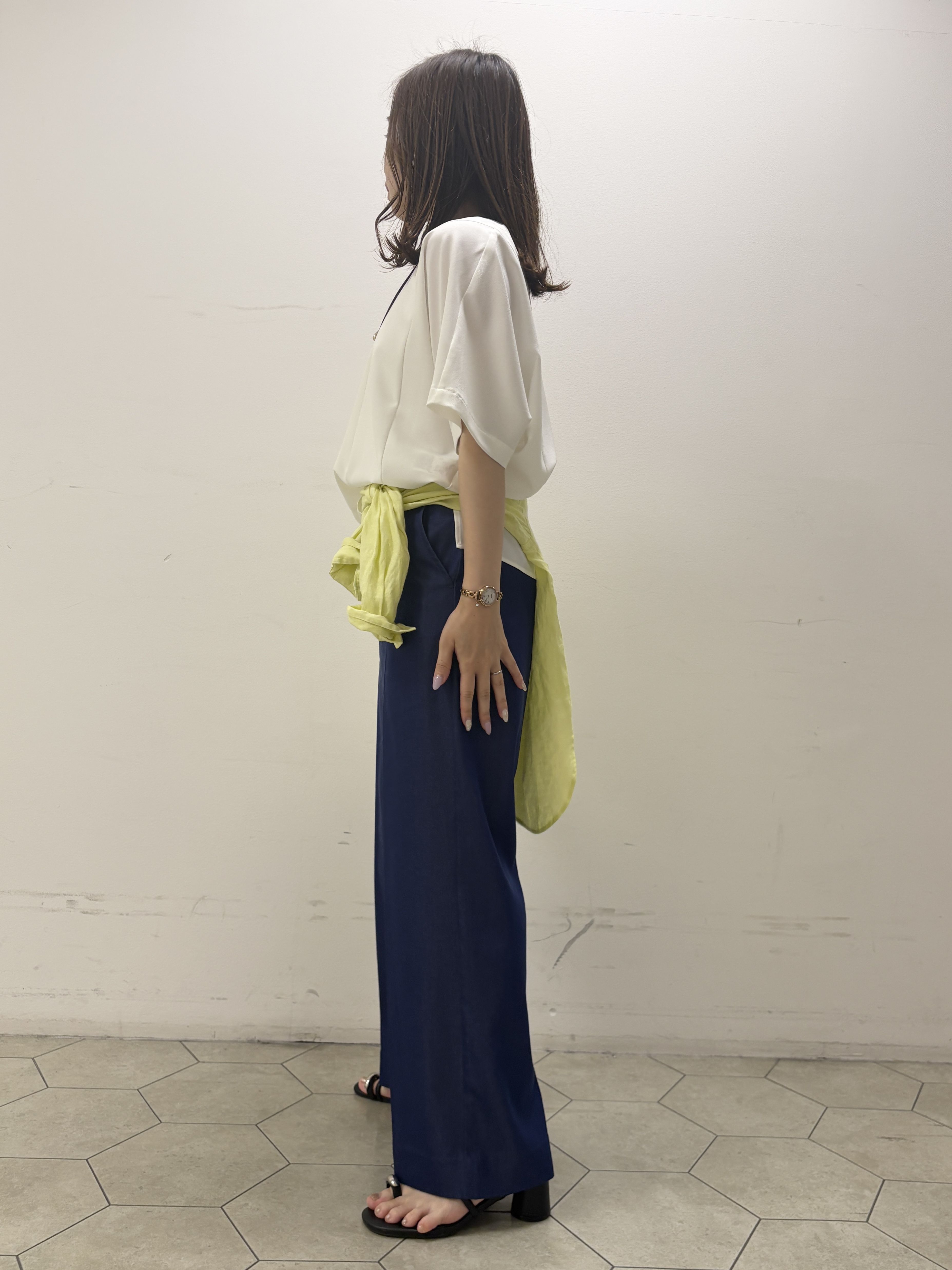 kahoさんの「INDIVI｜【着る日傘】ドルマントップス」を使ったコーディネート