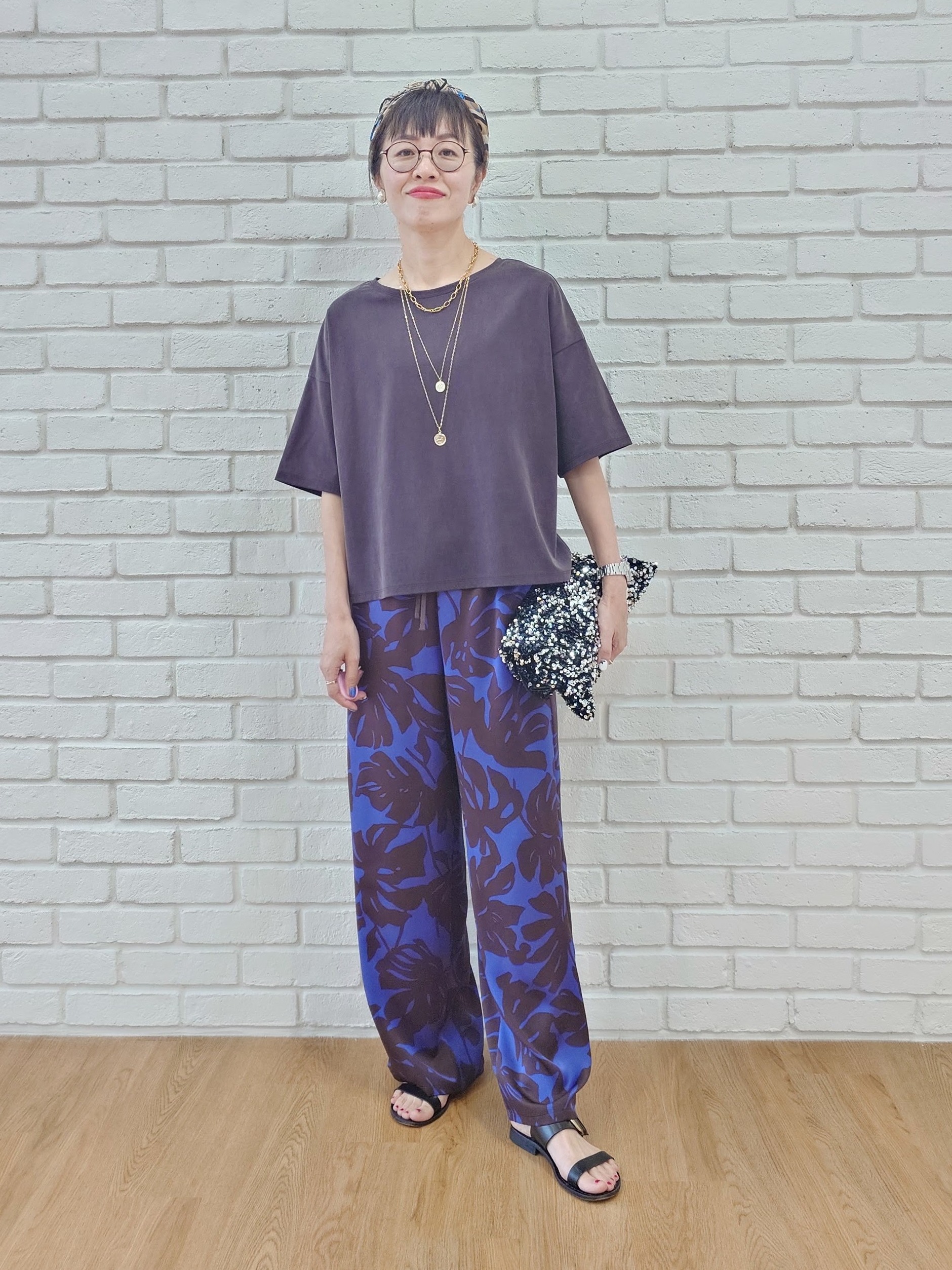 MUTSUKOさんの「UNTITLED｜【セットアップ可/接触冷感】ヴィンテージライクプルオーバー」を使ったコーディネート