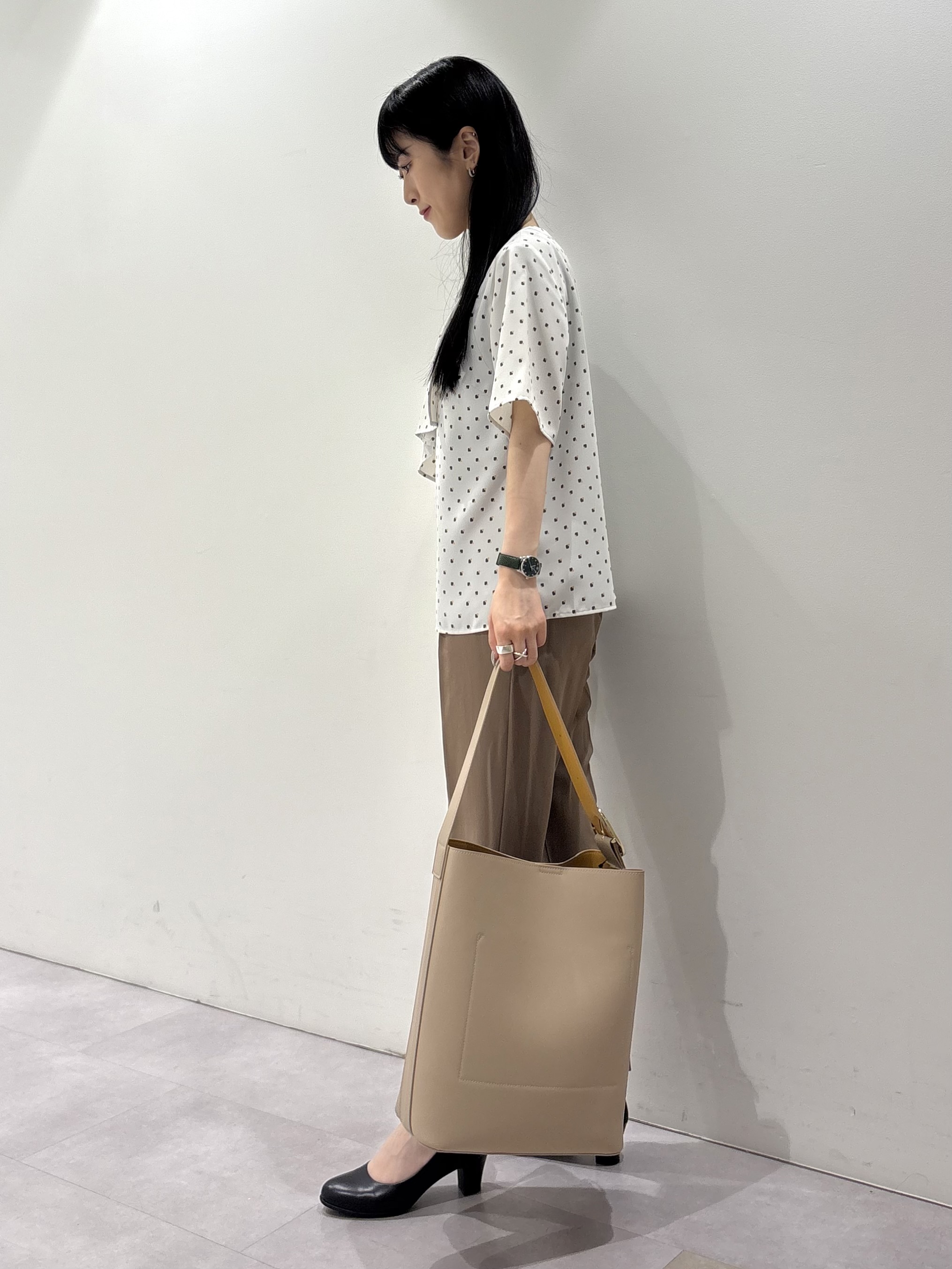KEIKOさんの「INDIVI｜【新作登場！着る日傘】 ダブルジャケット」を使ったコーディネート