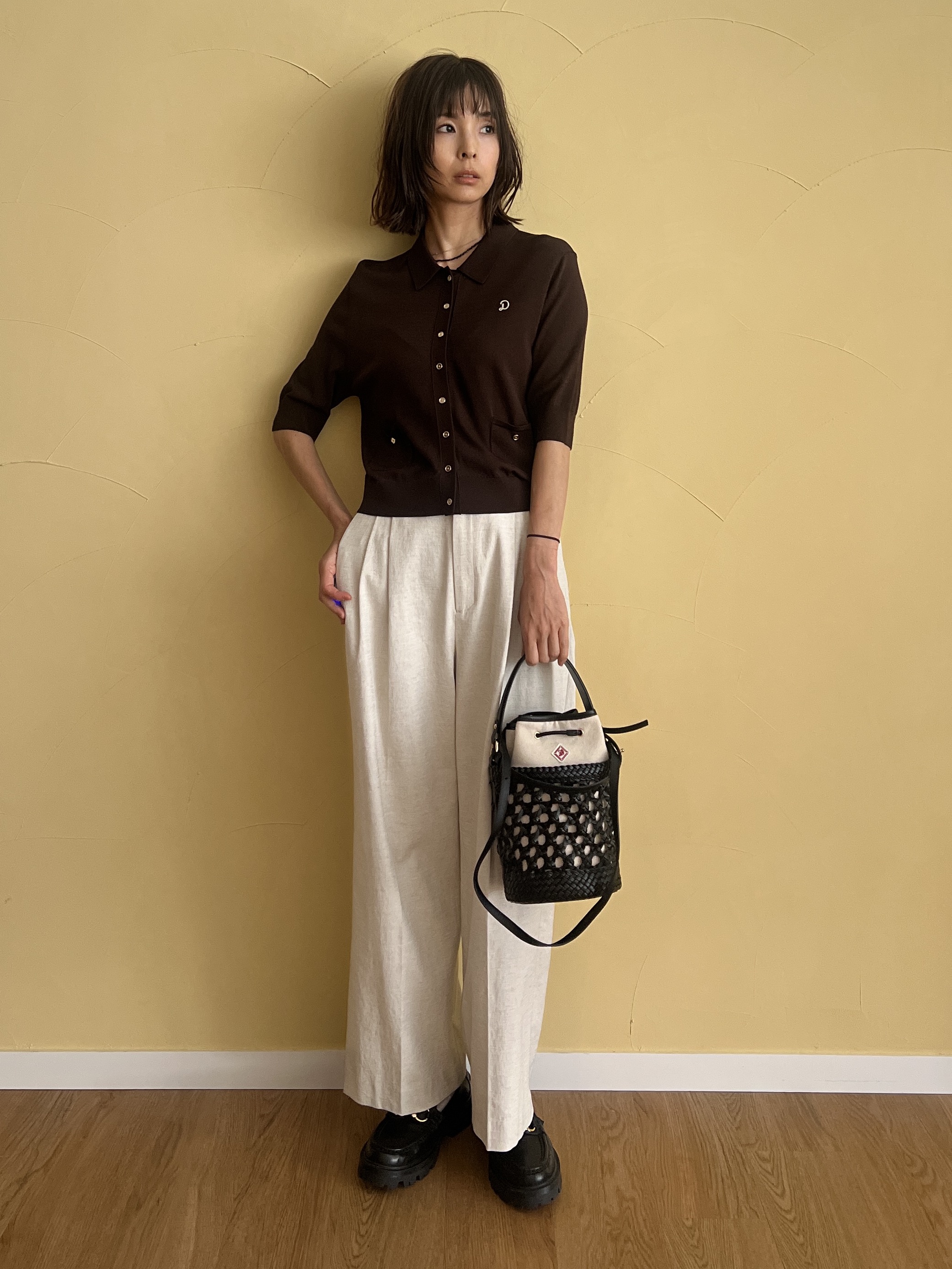 misaさんの「DRESSTERIOR｜UV接触冷感シアーカーディガン」を使ったコーディネート